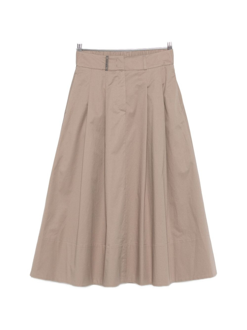 A-line pleated midi skirt 1