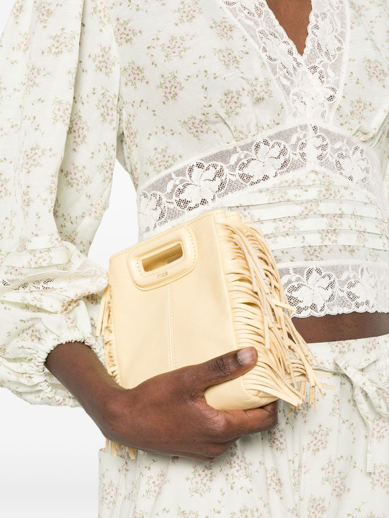 maje mini M fringe tote bag outlook