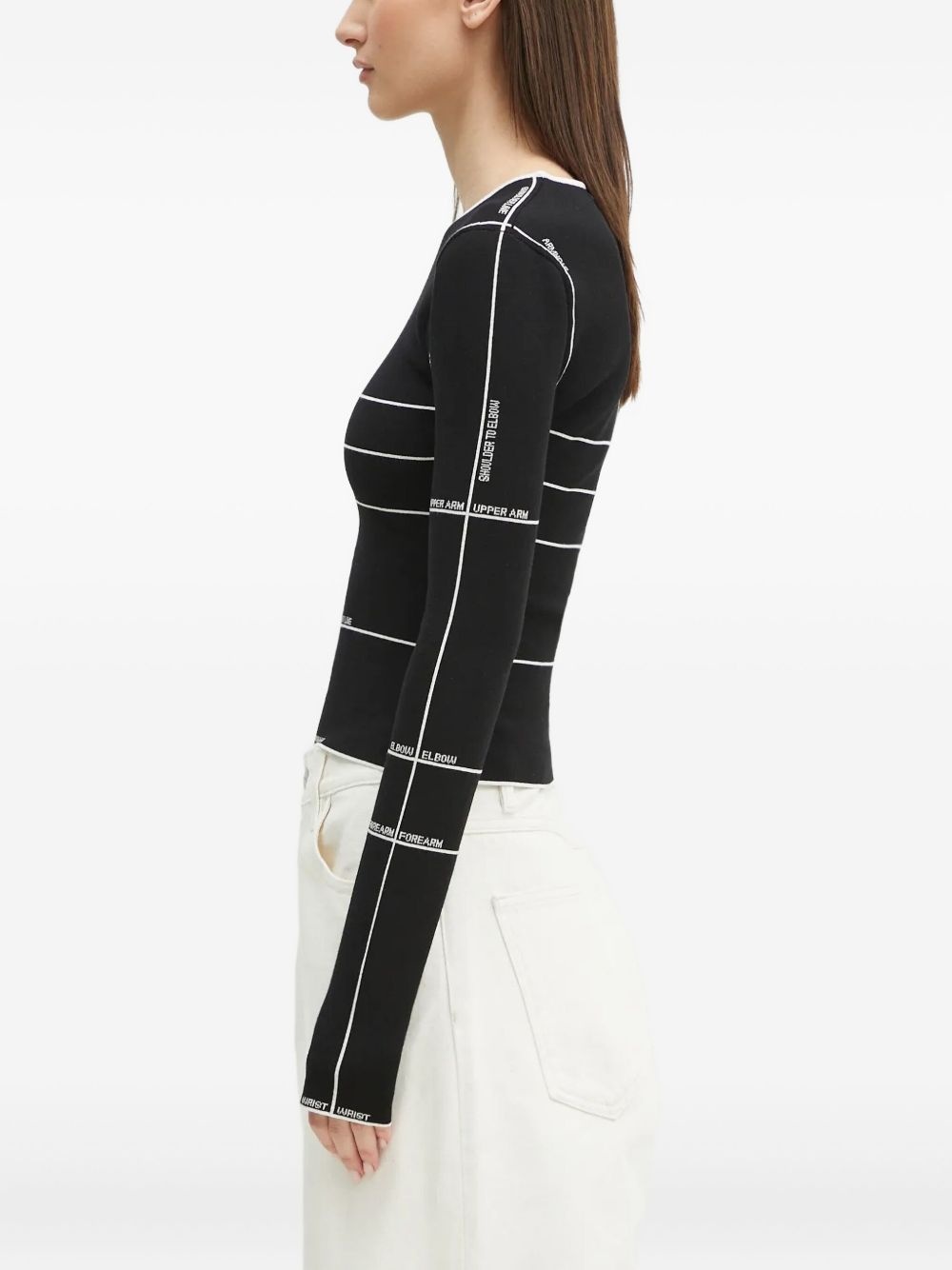 intarsia-knit top - 3