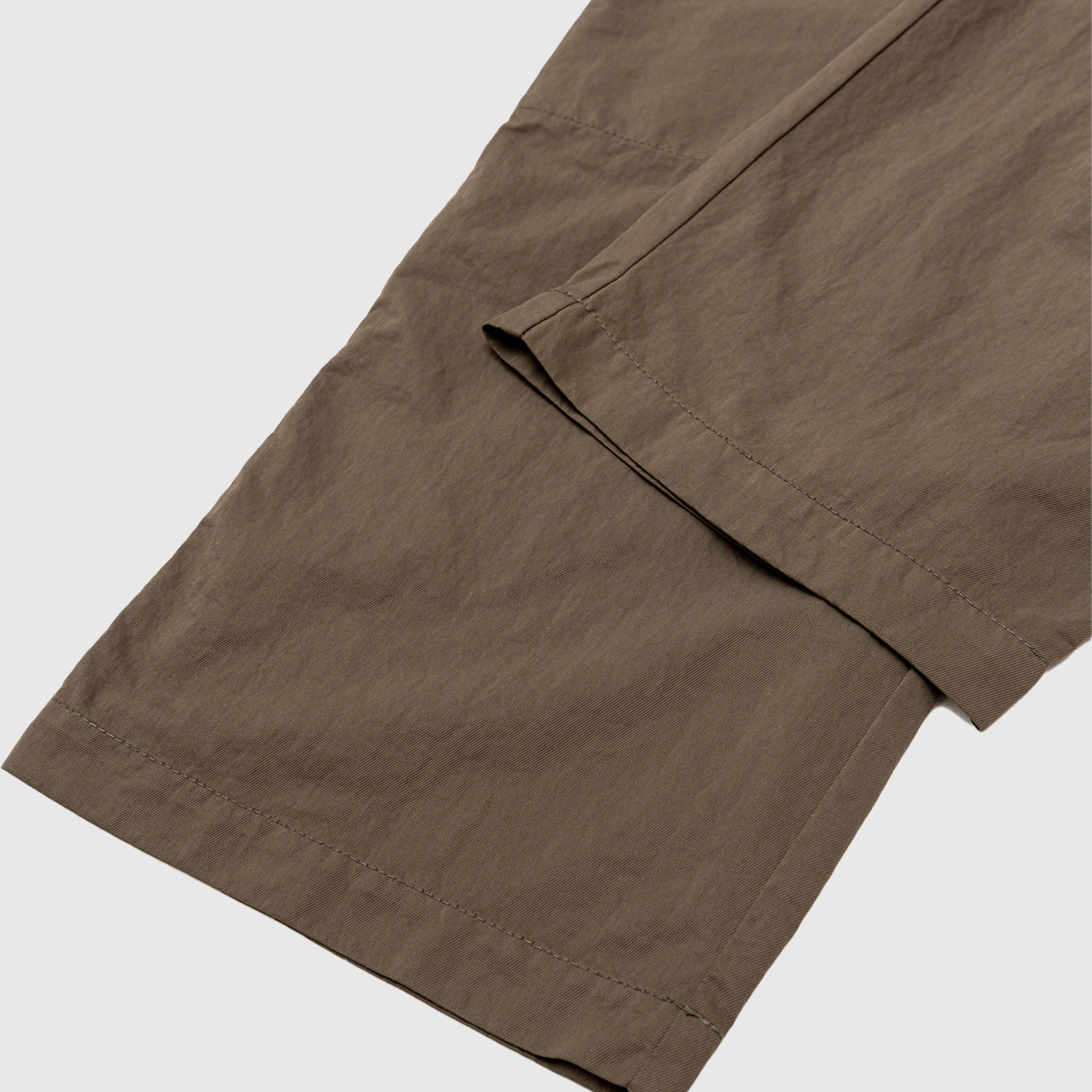 DIAGONAL FLATT NYLON LOOSE PANTS - 6