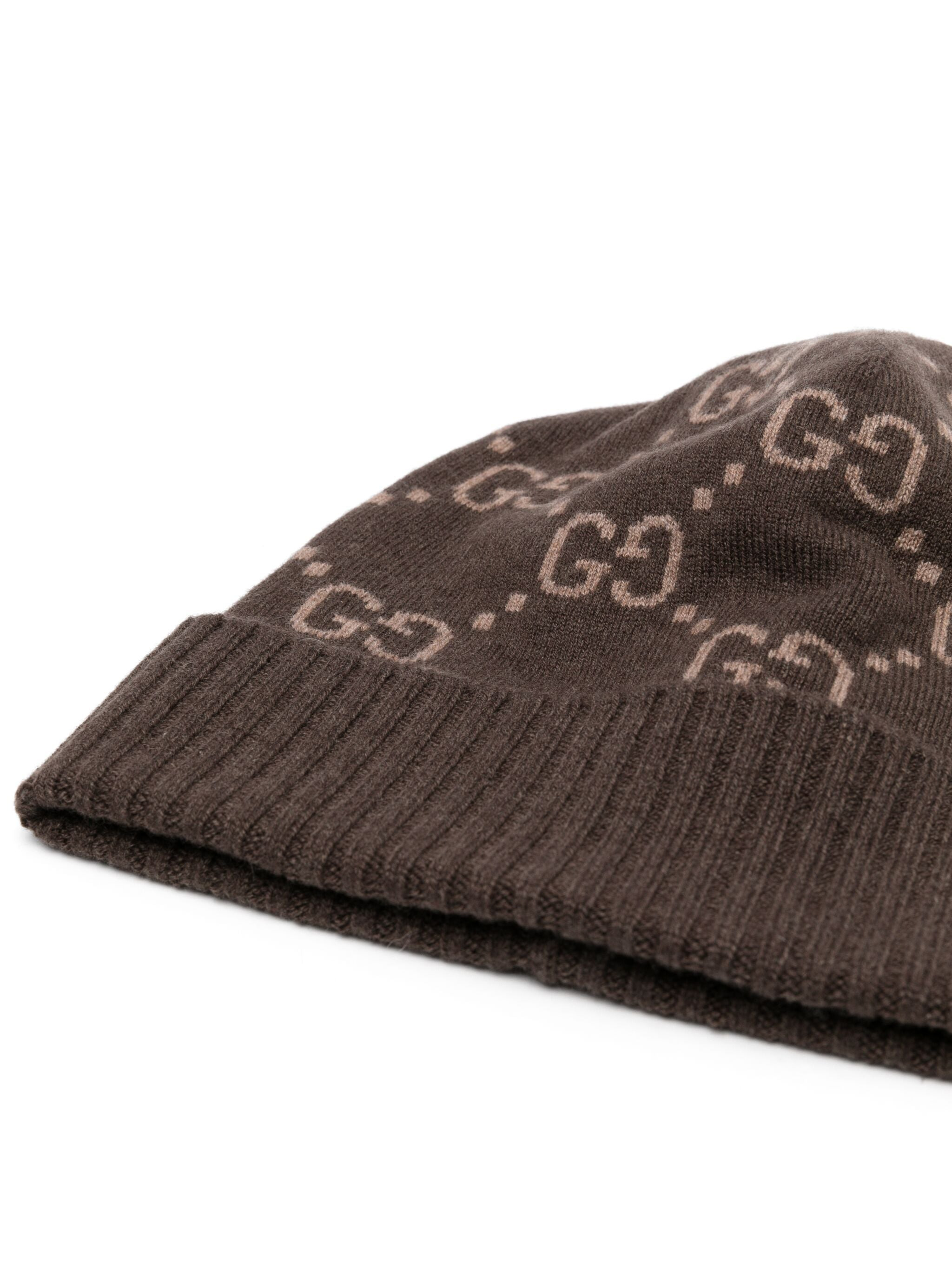 Gucci GG-jacquard Cashmere Beanie Hat - 2