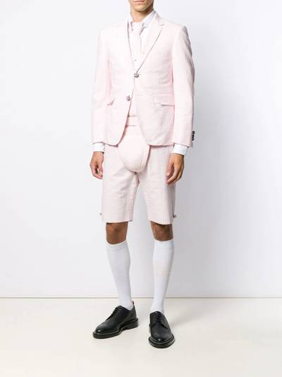 Thom Browne seersucker striped shorts outlook