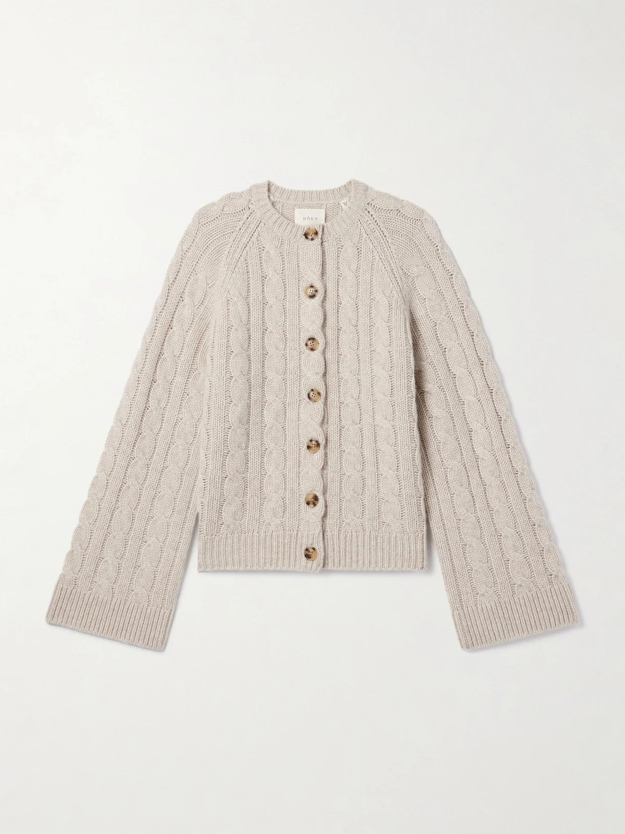 Virginie Cable-knit Cashmere Cardigan - 1