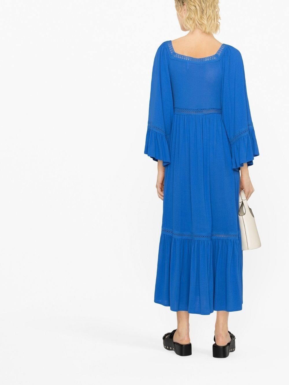square-neck midi dress - 3