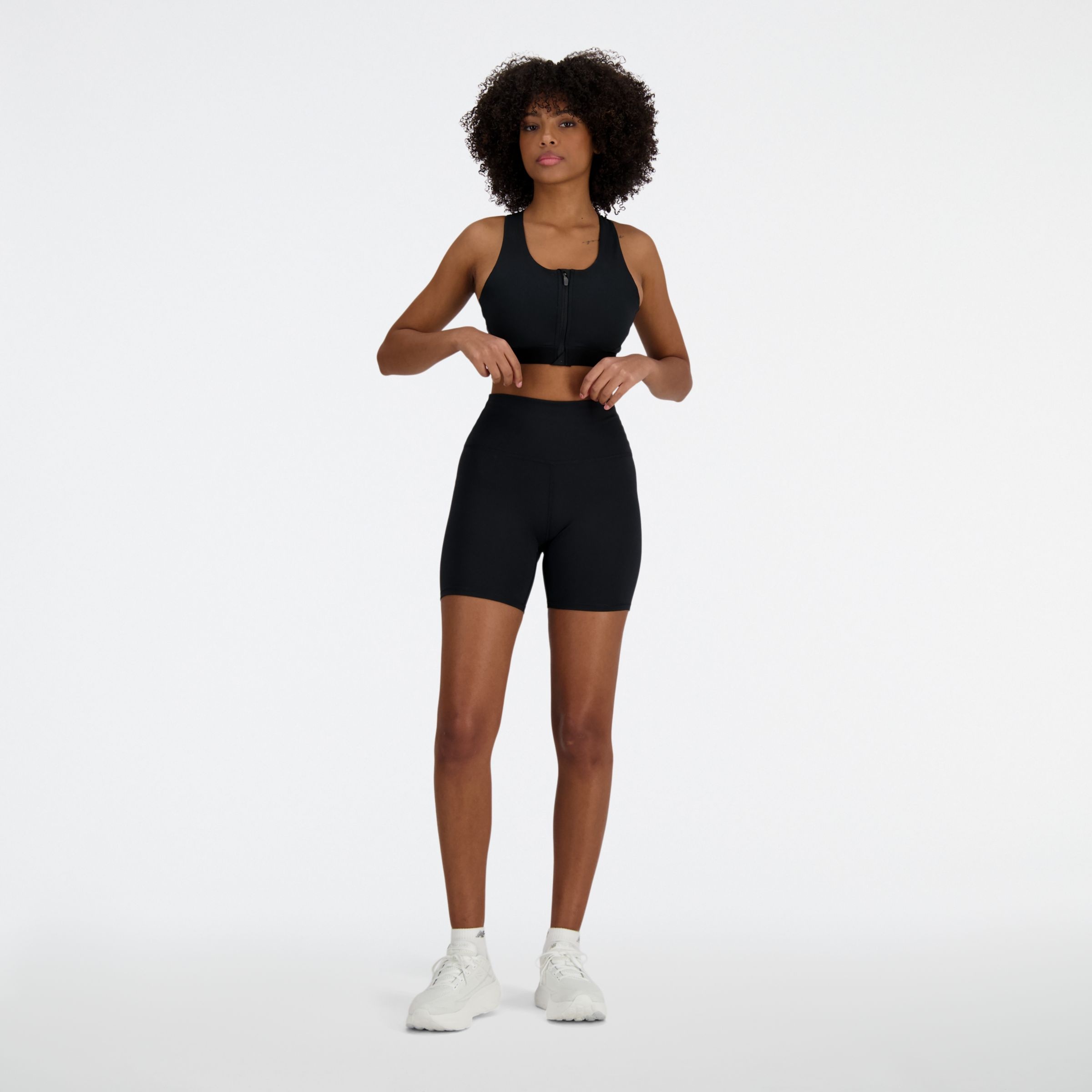 NB Sleek Medium Support Pocket Zip Front Bra - 4
