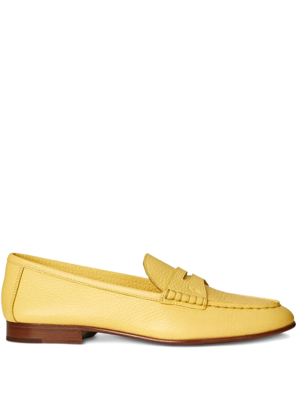 pebbled-leather loafers - 1