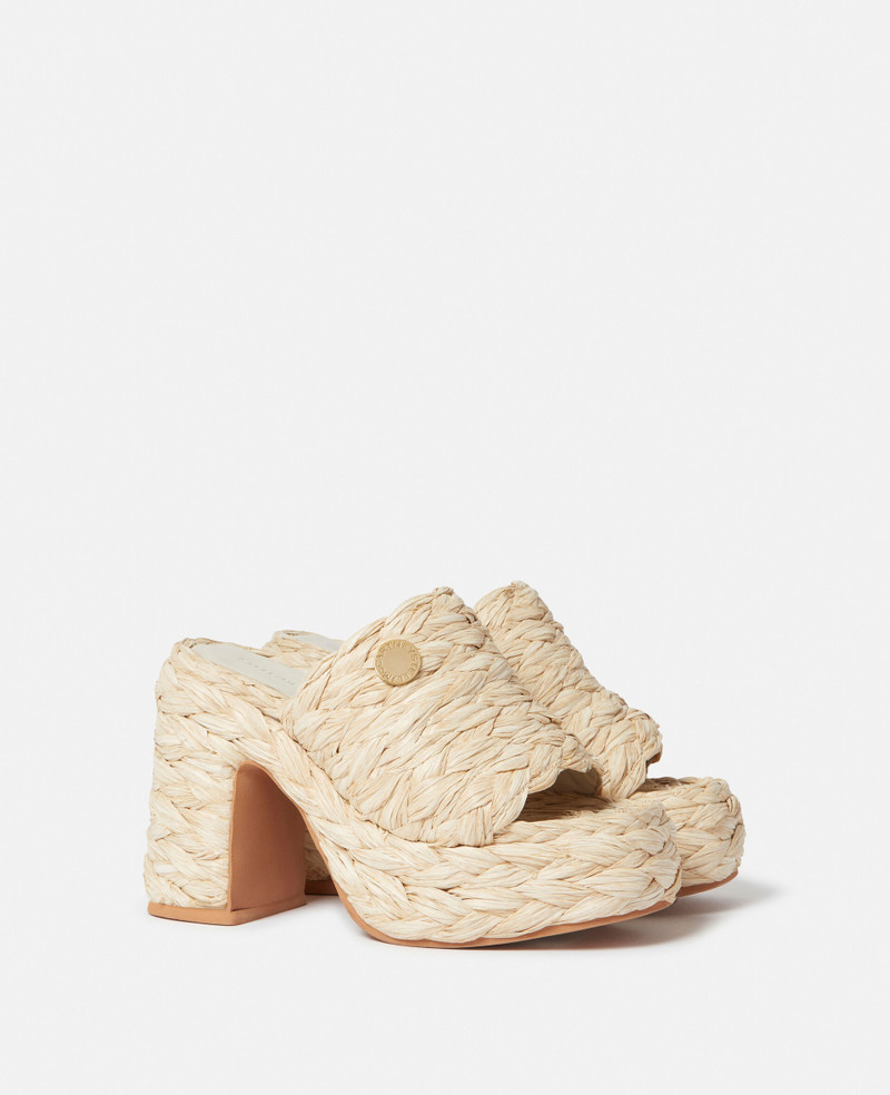 Stella McCartney Skyla Raffia Heeled Sandals outlook