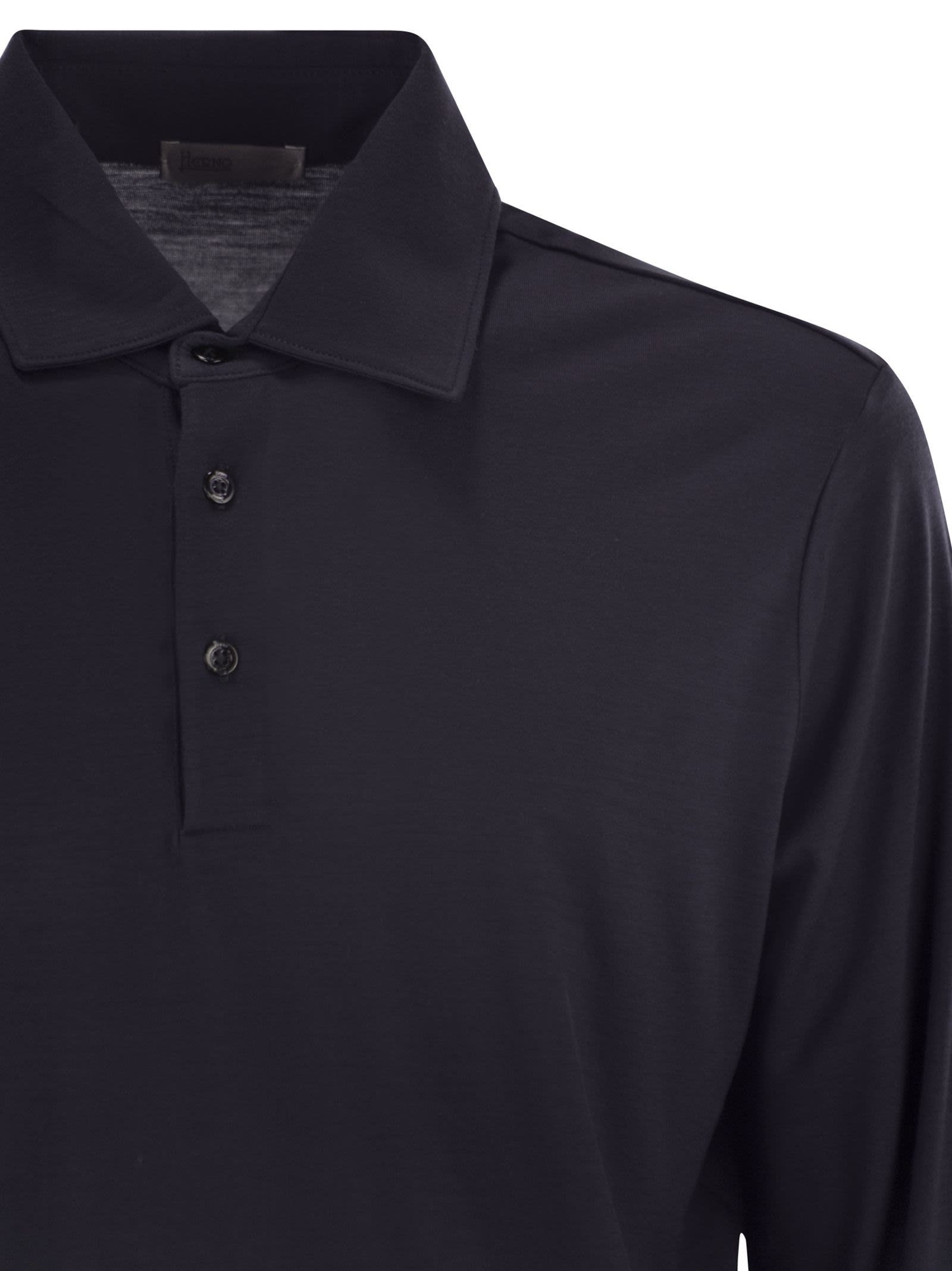 Herno Men Resort Polo Shirt In Soft Wool Knit - 4