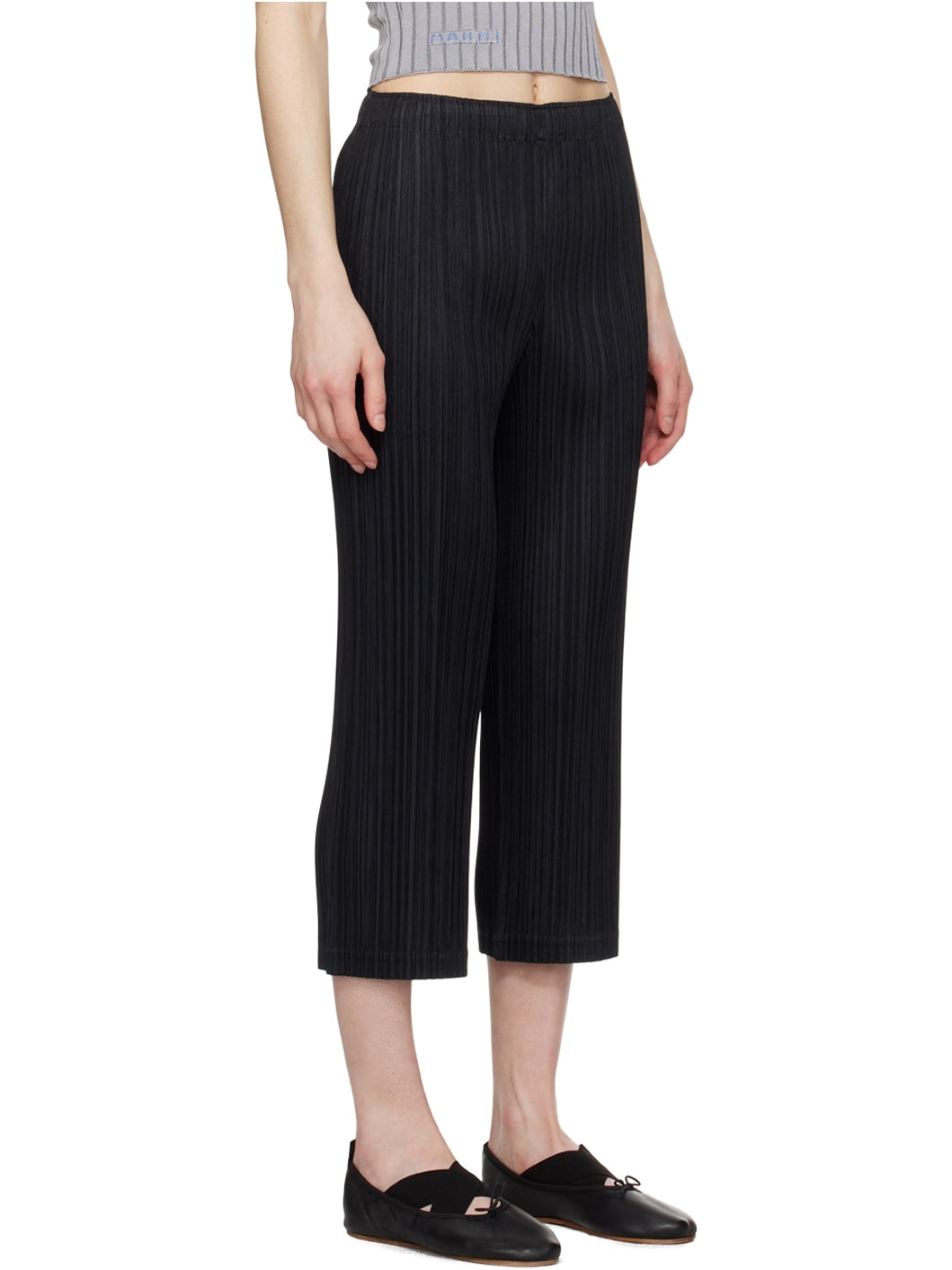 Black Thicker Bottom 2 Trousers - 2