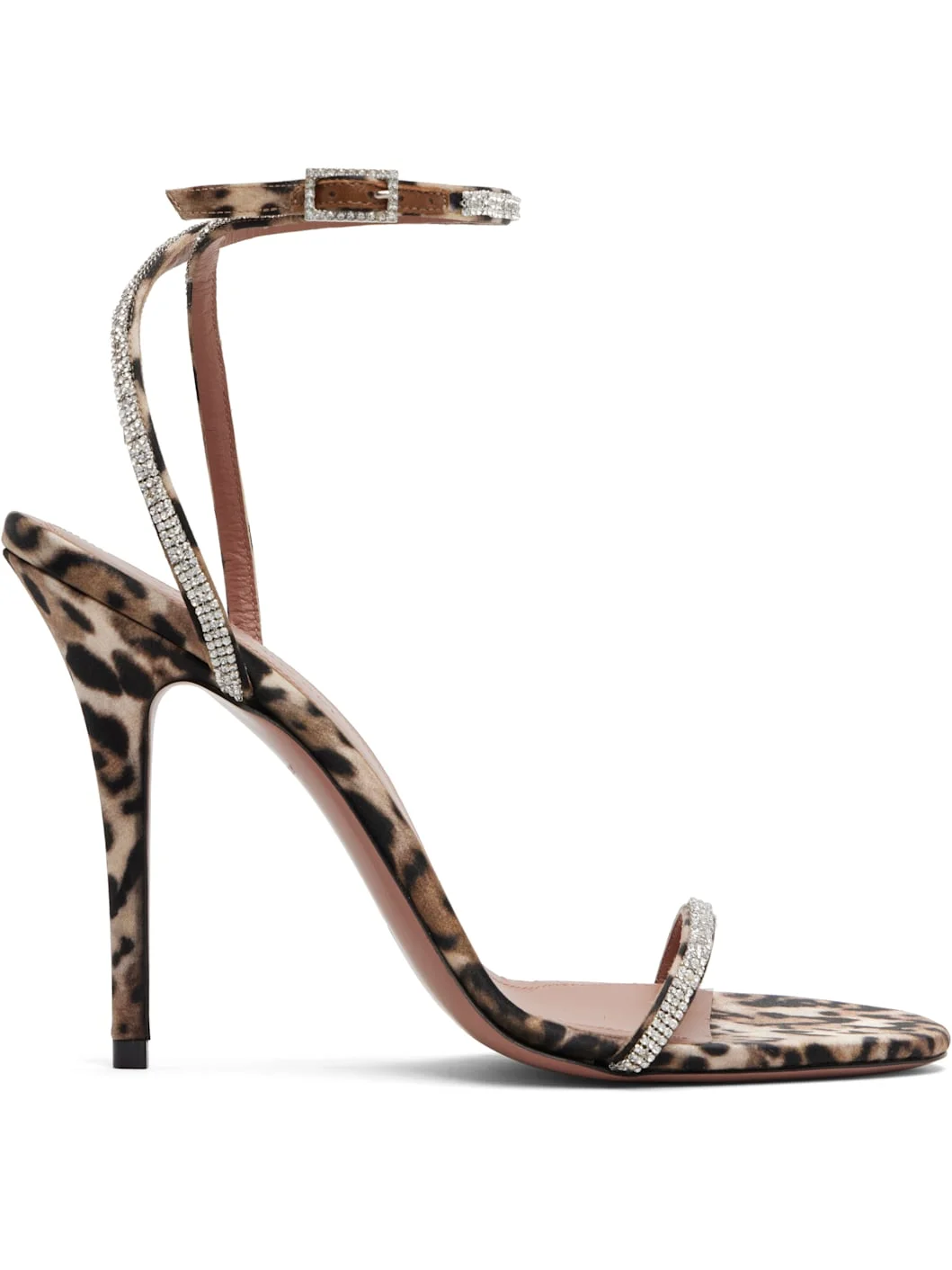 Brown Diamante 105 Heeled Sandals - 1