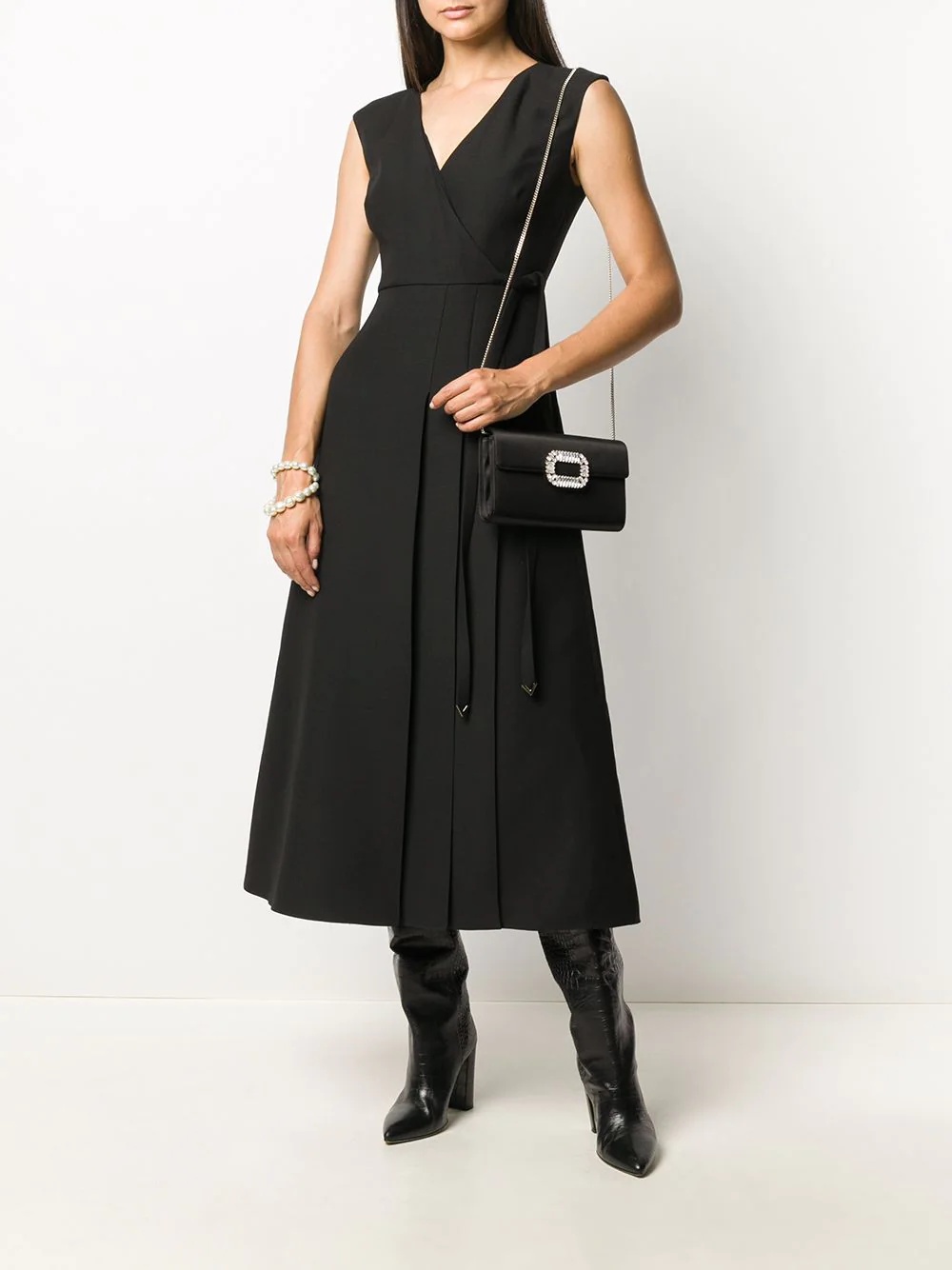 wrap midi dress - 2