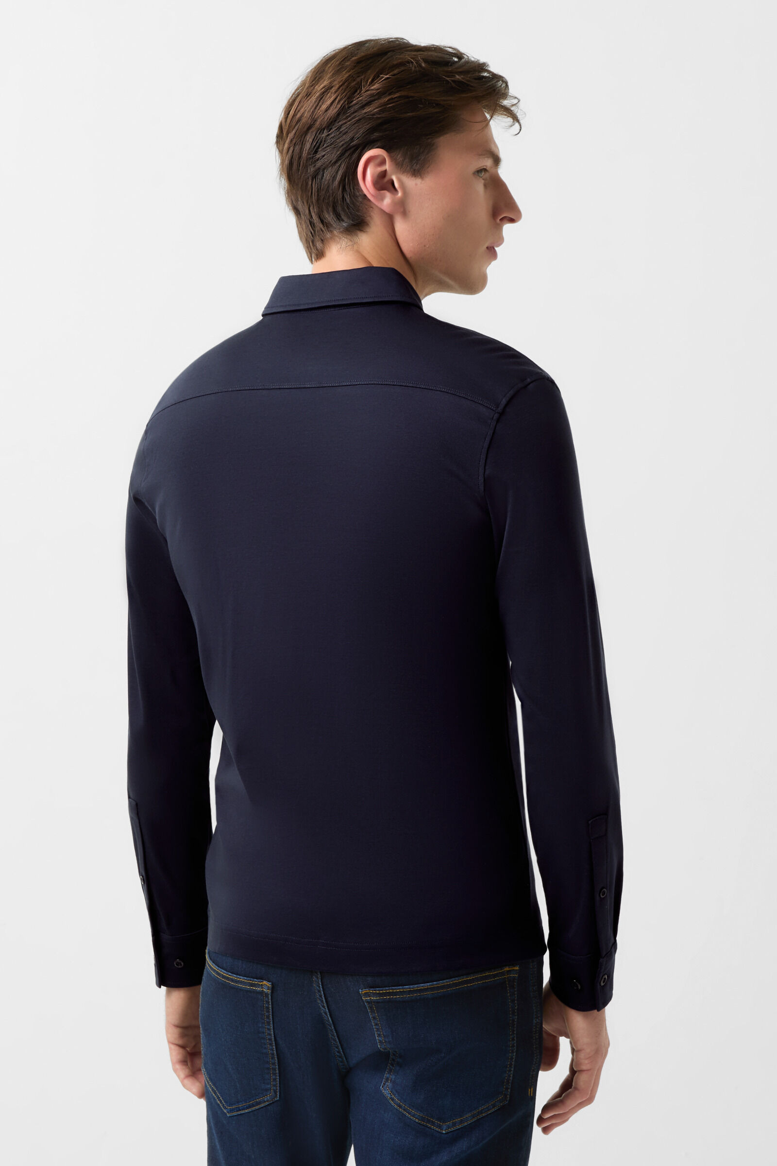 Jersey shirt Franz in Navy blue - 3