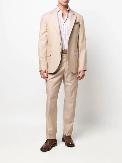 Brunello Cucinelli straight-leg cut chino trousers outlook