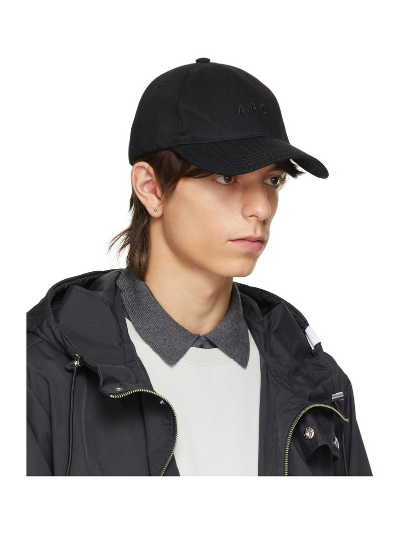 A.P.C. Black Denim Charlie Cap outlook