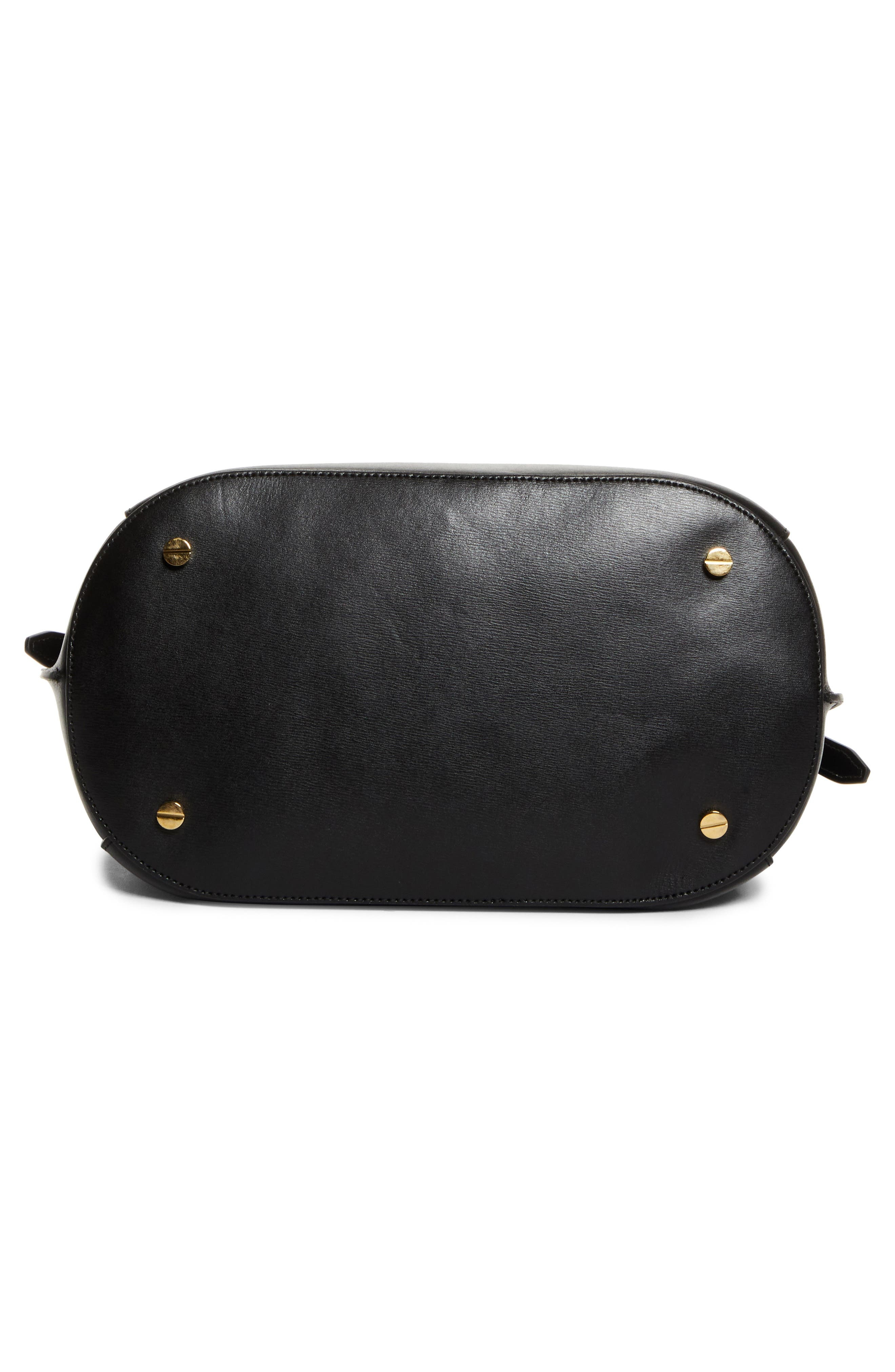 TOTEME Belted Leather Bucket Bag in Black at Nordstrom - 8