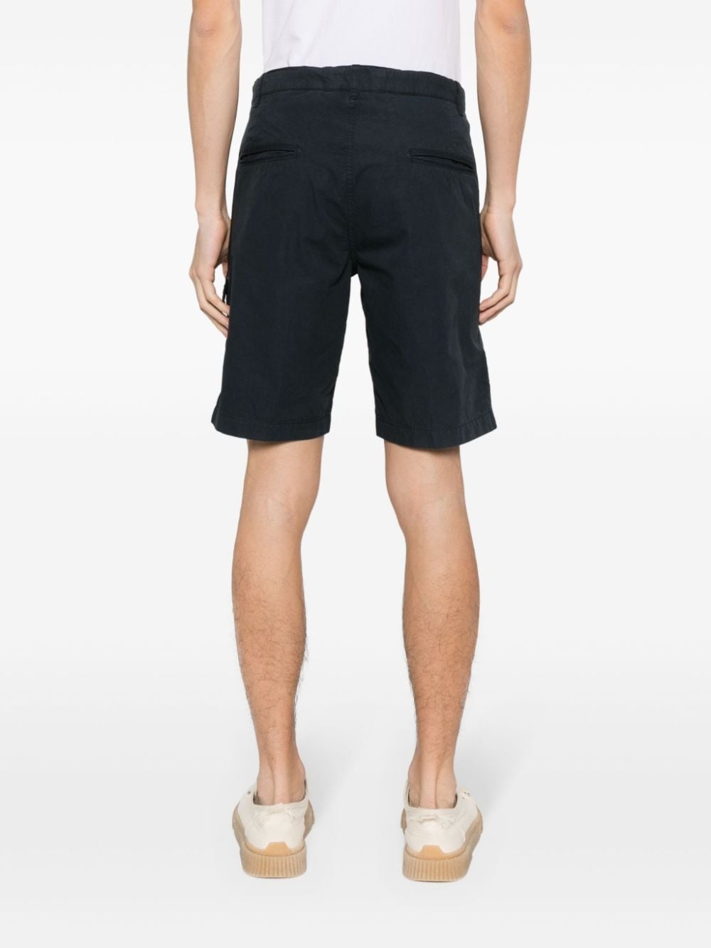 pressed-crease cotton shorts - 4