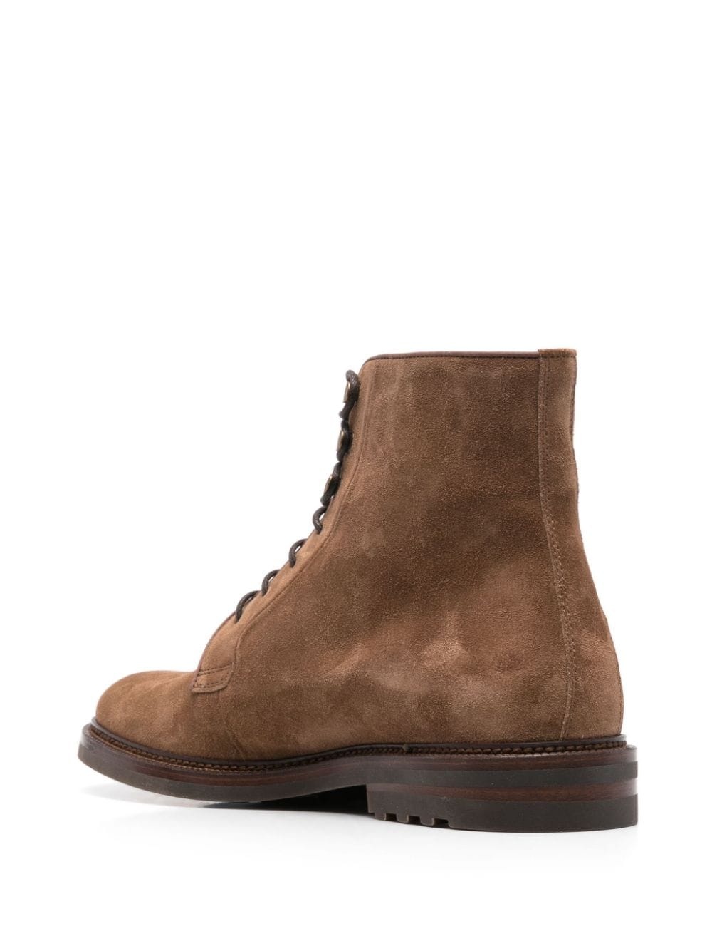 round-toe suede ankle boots - 3