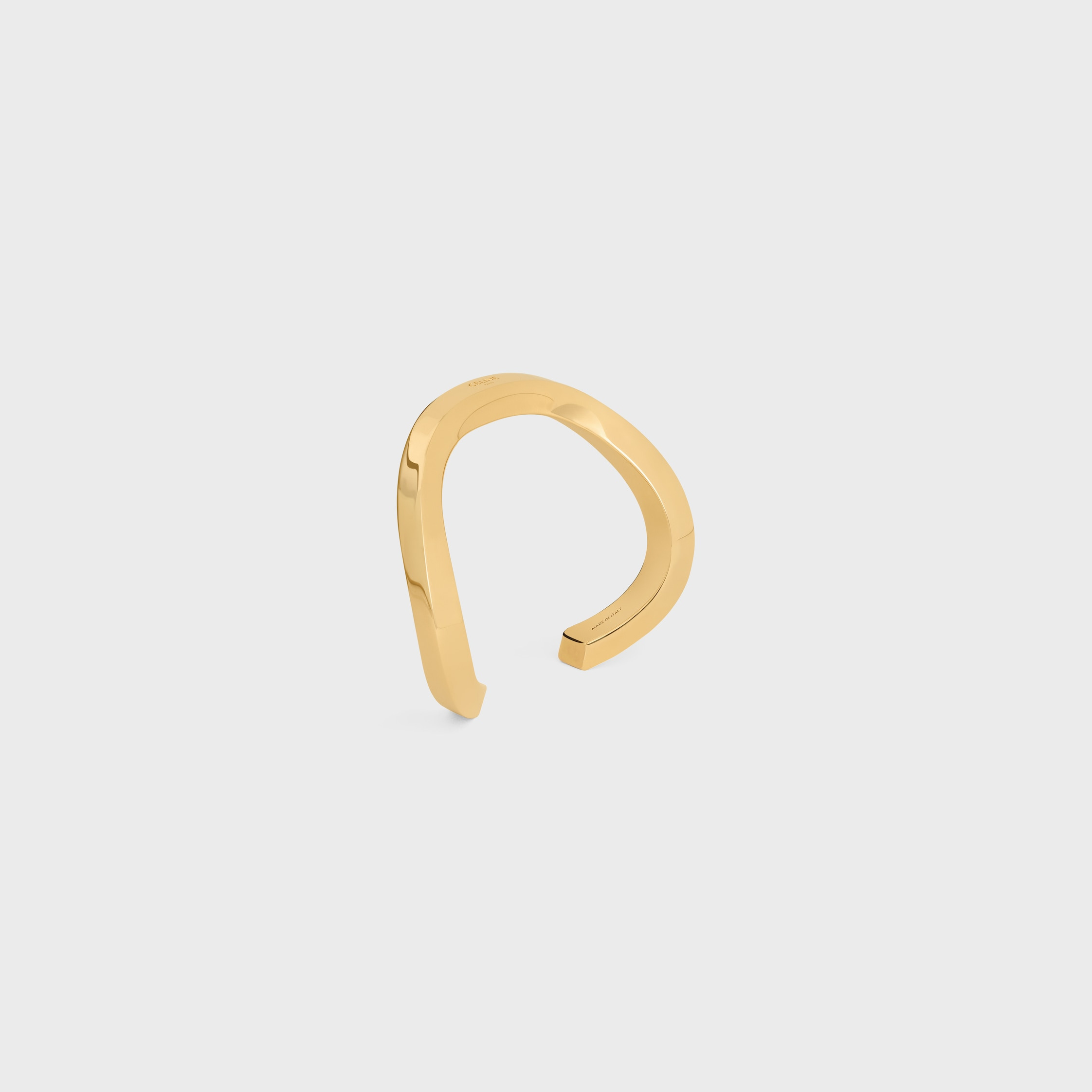 Formes Abstraites Square Cuff in Brass with Gold Finish - 2
