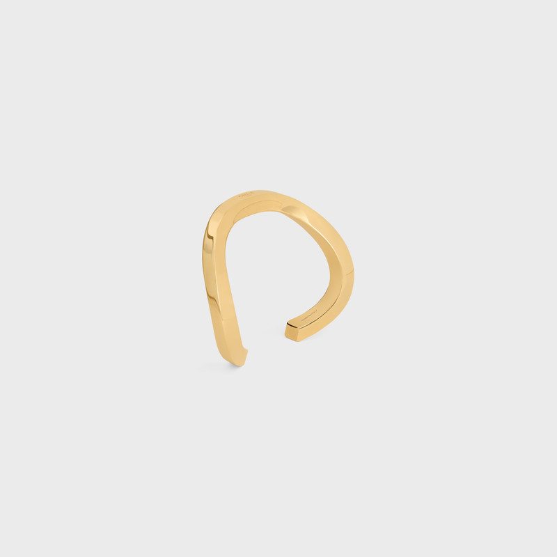 CELINE Formes Abstraites Square Cuff in Brass with Gold Finish outlook