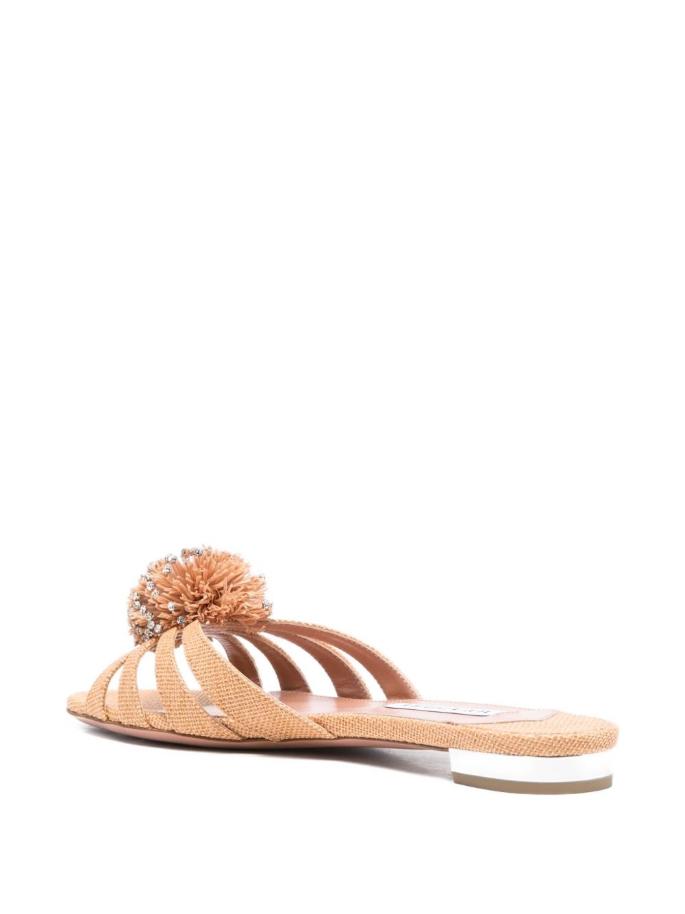 Movida crystal-embellished pom-pom sandals - 3