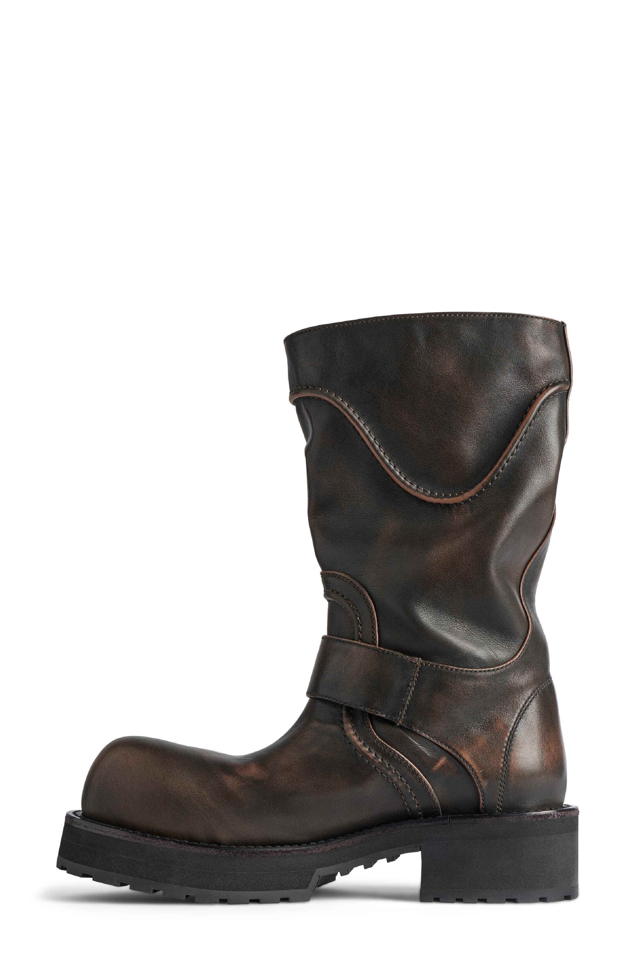 Balenciaga Venom Boot in Brown/Silver at Nordstrom - 8