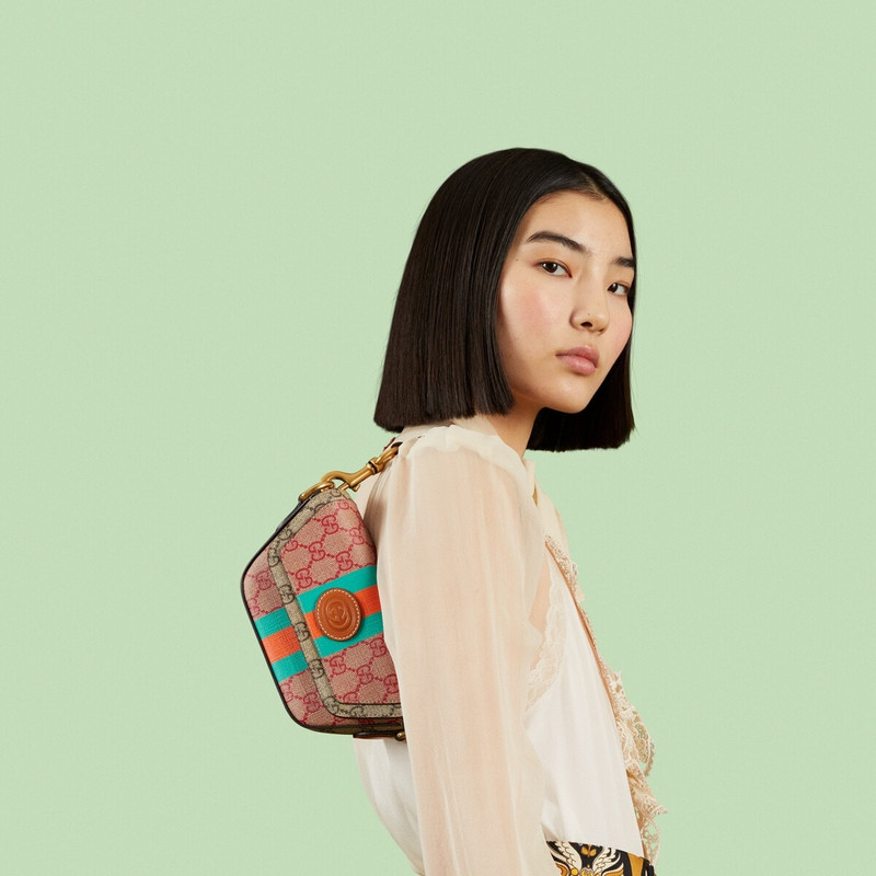 GG top handle mini bag with Web 4