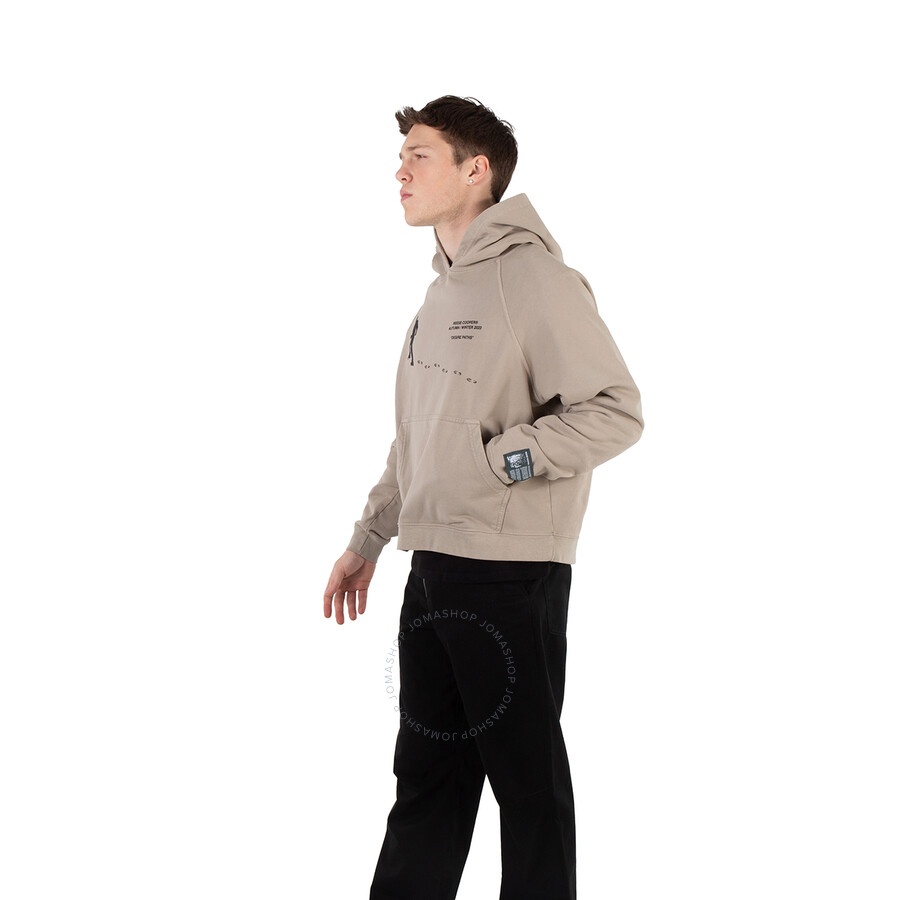 Reese Cooper Men's Grey Desire Paths Hooded Sweatshirt - 3