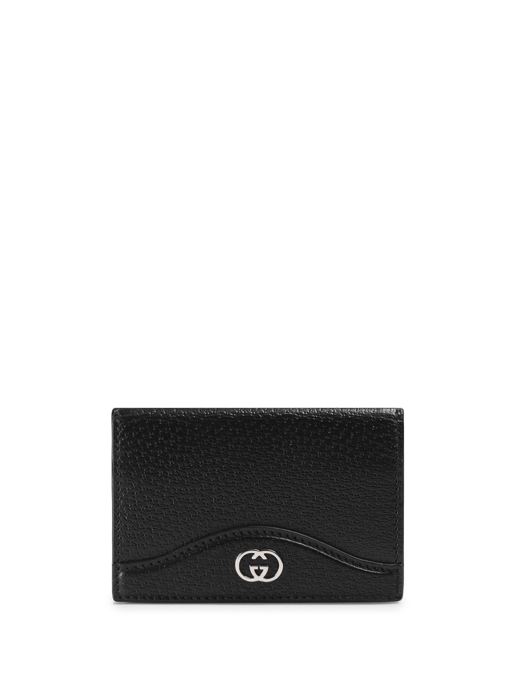 interlocking-G-logo leather cardholder - 1