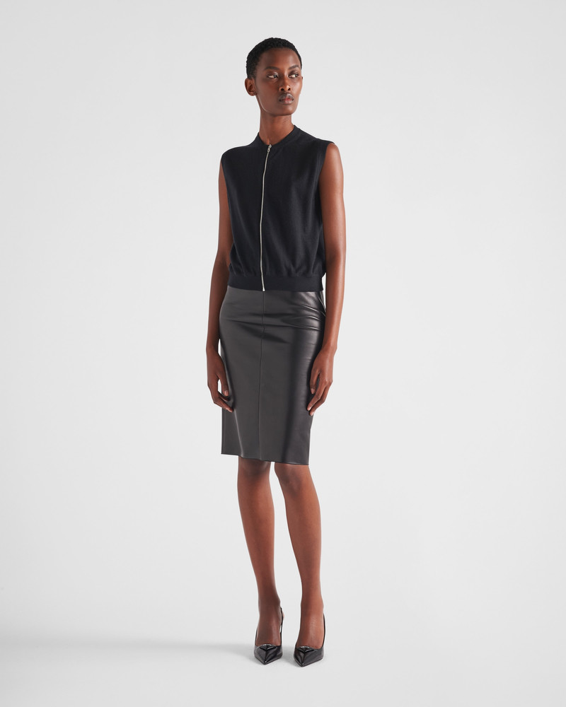 Prada Cashmere zipper vest outlook