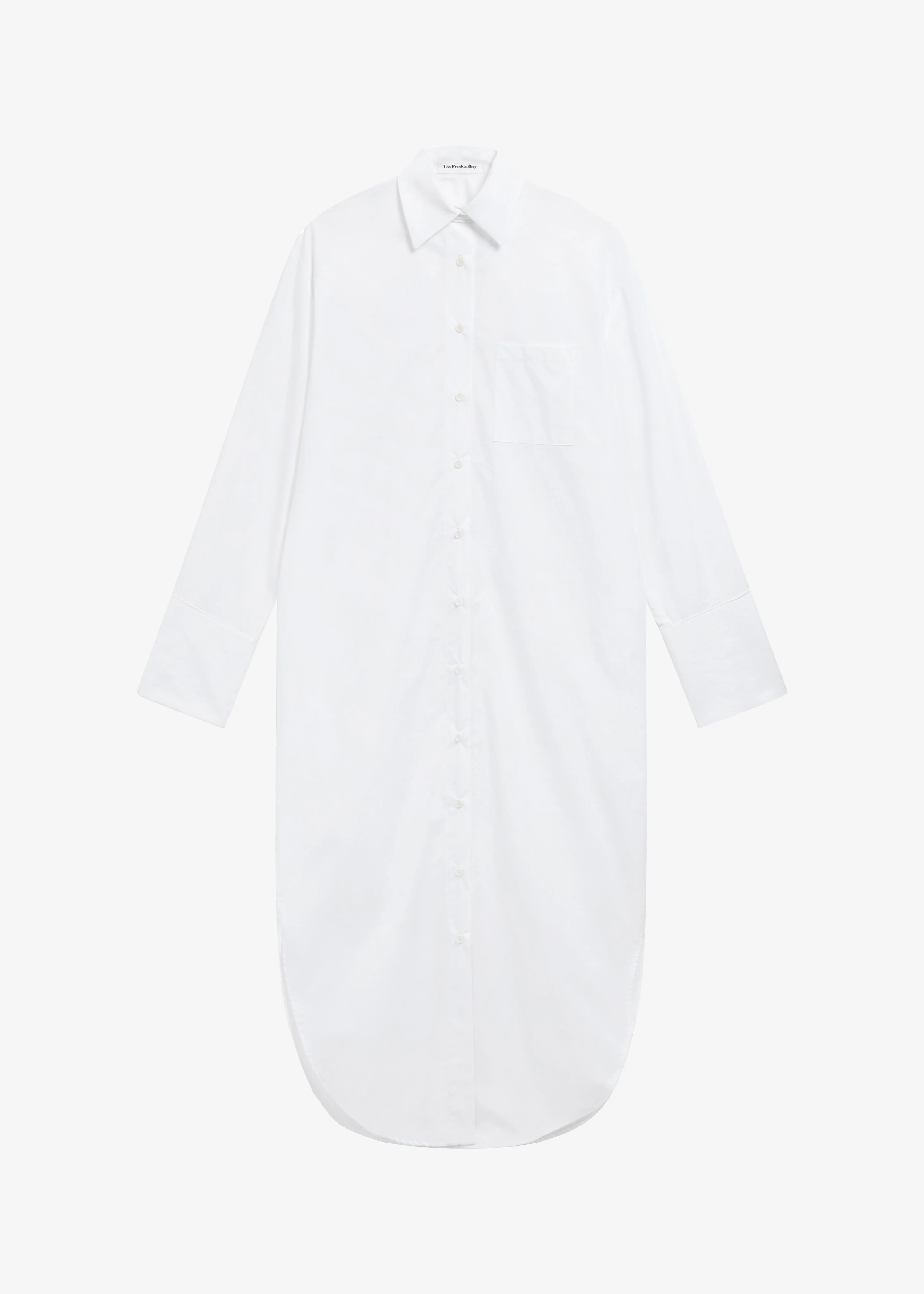 Helena Shirt Dress - White - 1