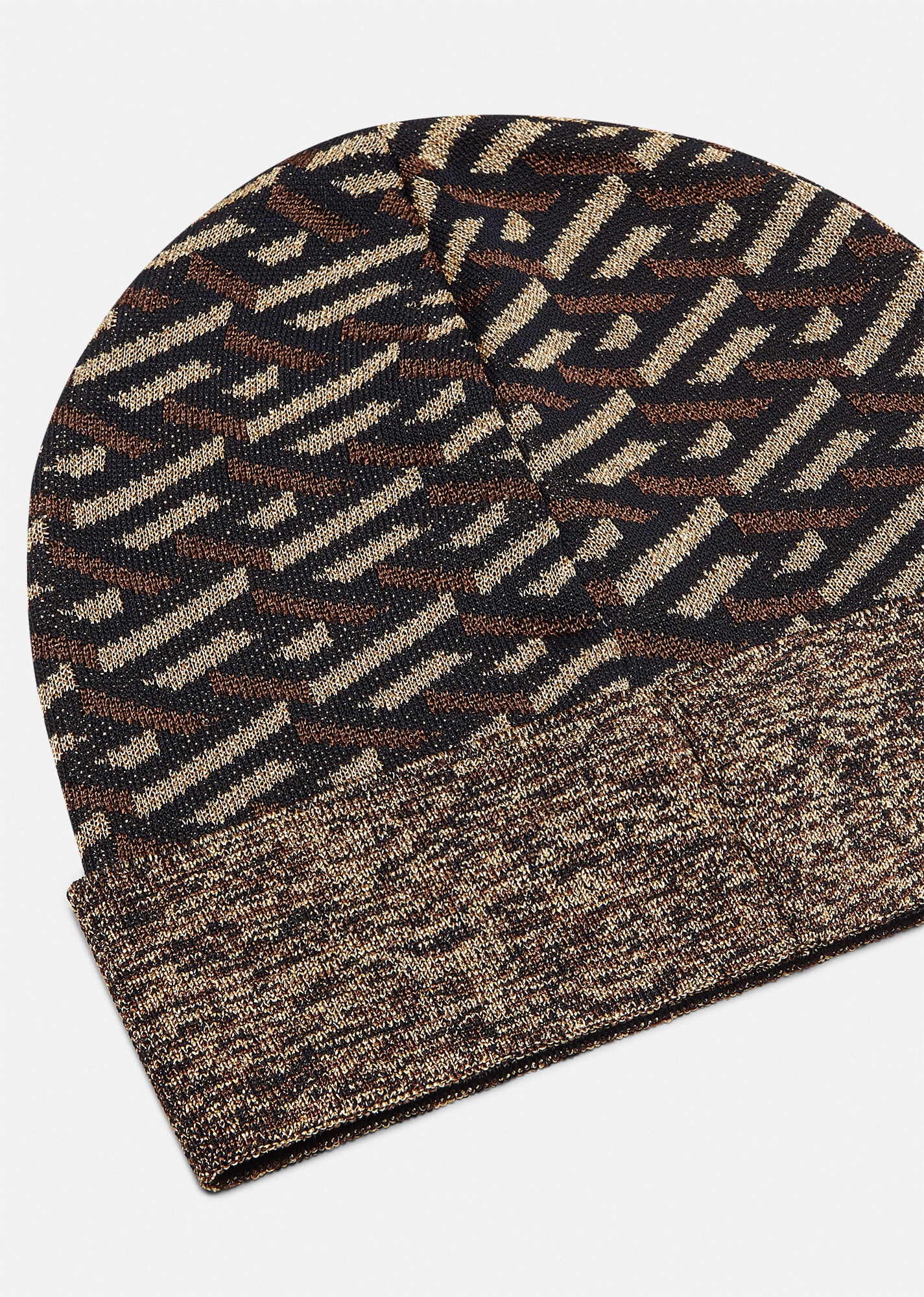 La Greca Metallic Wool Beanie - 3