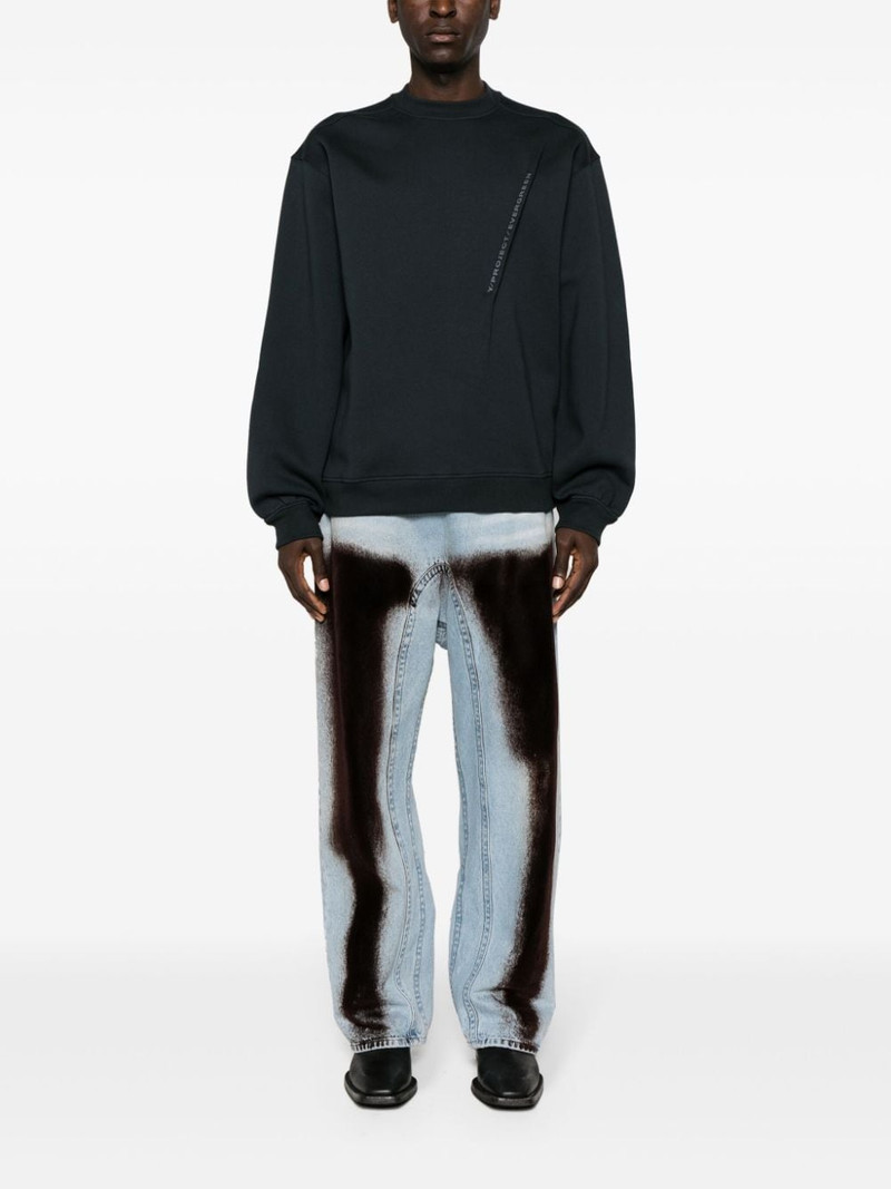 Y/Project Pinched Logo cotton sweatshirt outlook