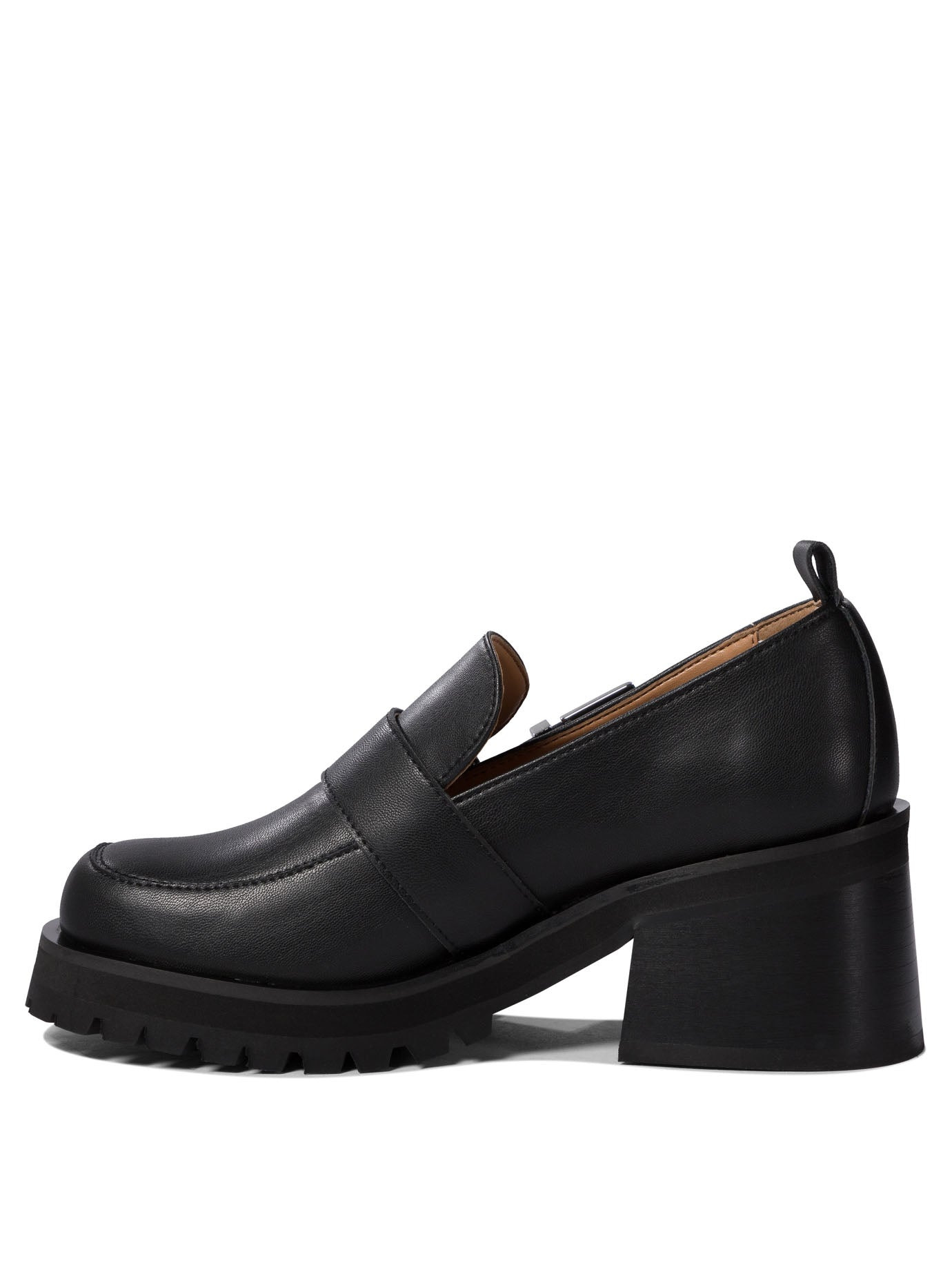 Ganni Loafers With Platform And Buckle - 3