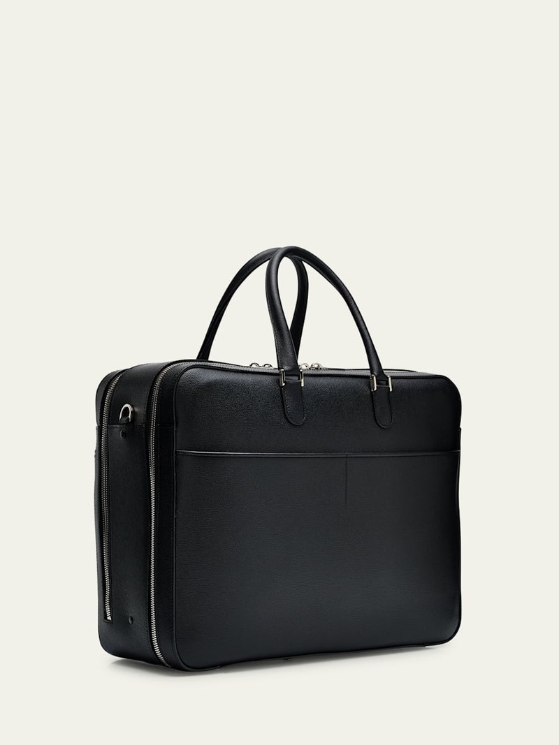 Valextra Men's Avietta Millepunte Calfskin Travel Suitcase outlook