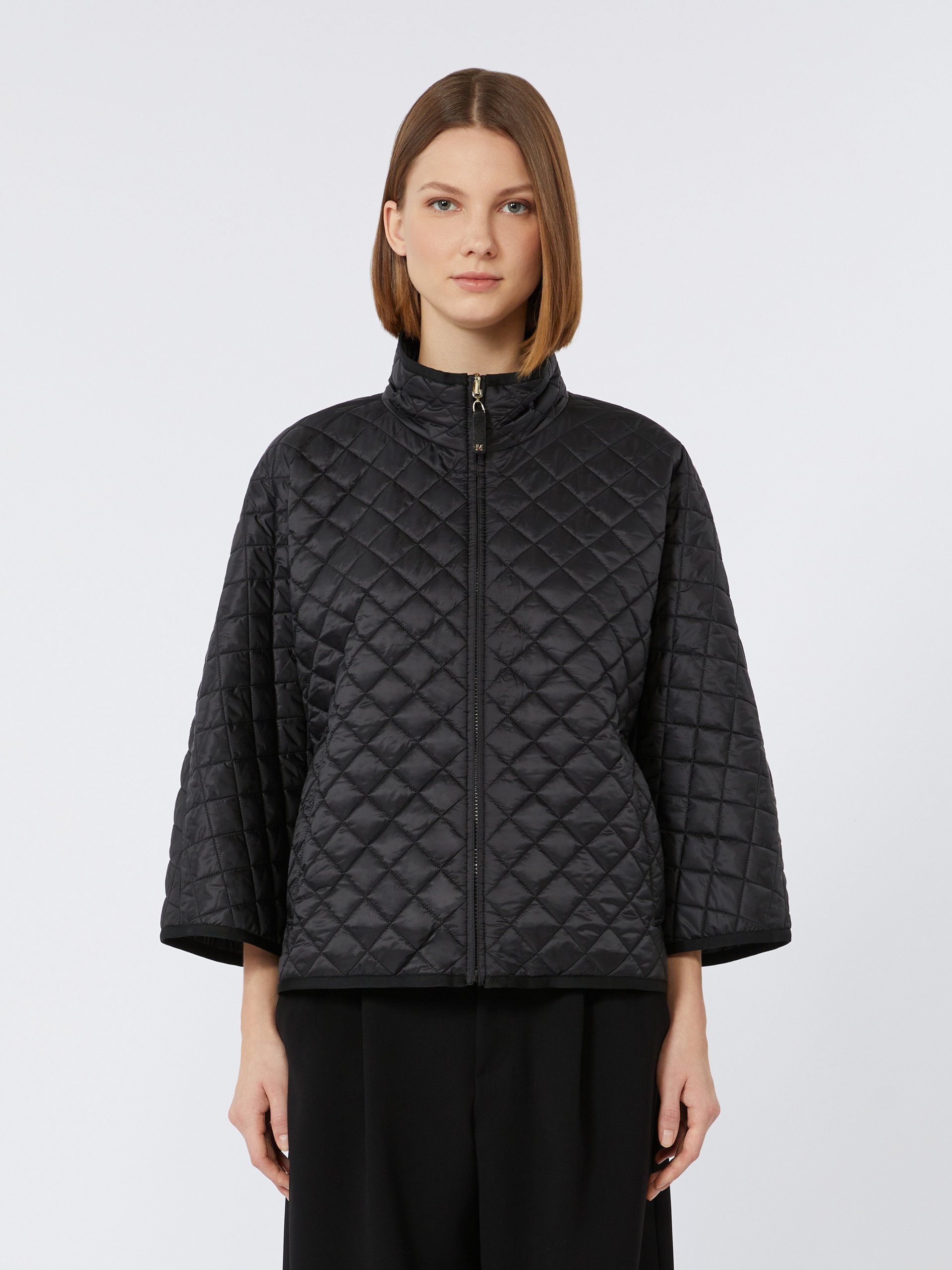 DELFINA Reversible padded cape in water-repellent canvas - 3