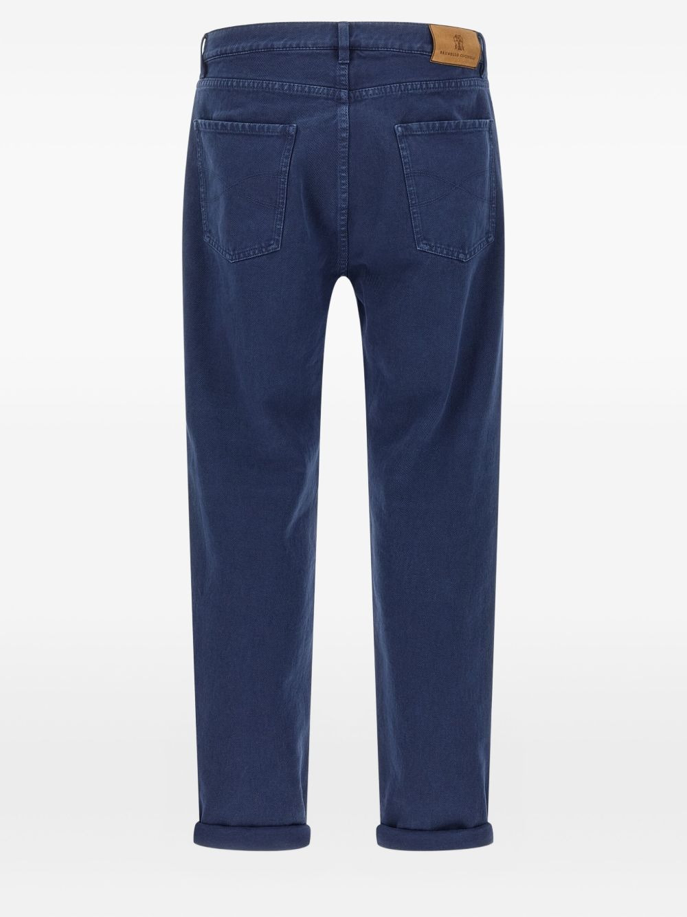 garment-dyed logo-patch jeans - 2