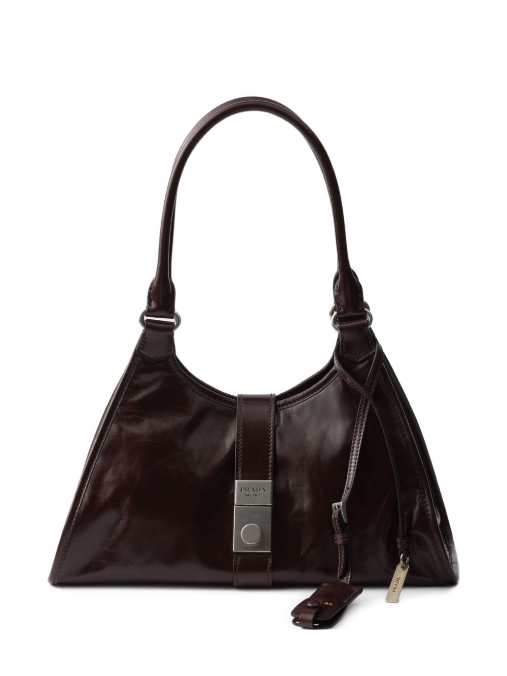 medium leather shoulder bag - 1
