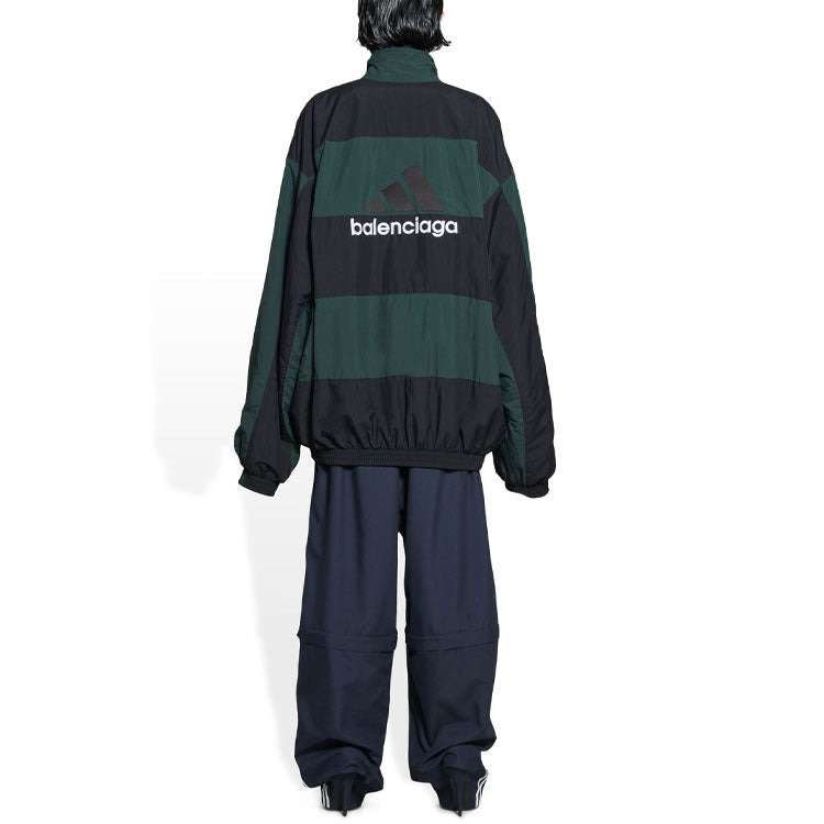 Balenciaga x Adidas Reversible Tracksuit Jacket 'Black Green' 725294TNO793230 - 6