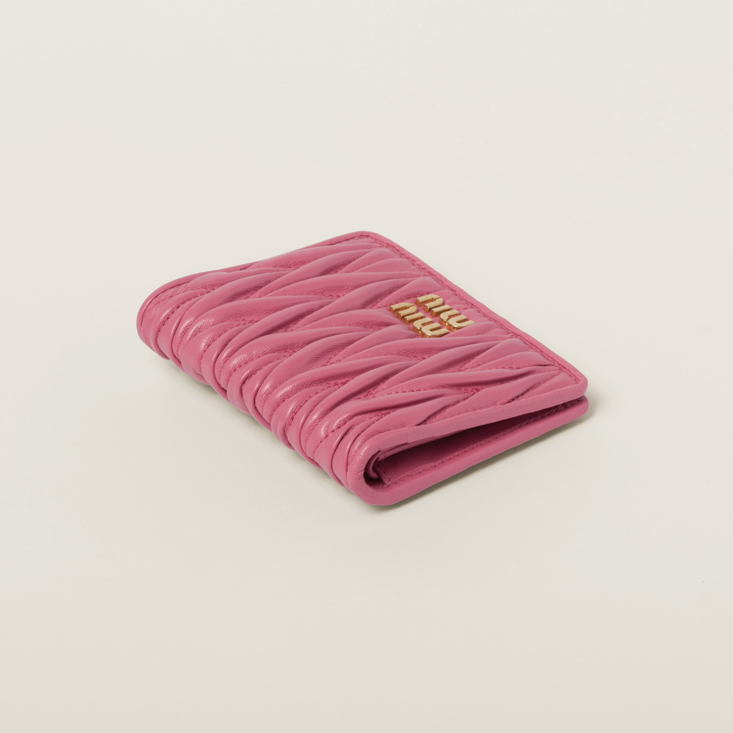 Small matelassé nappa leather wallet - 4