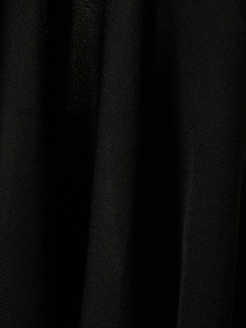 Viscose jersey long halter dress - 4