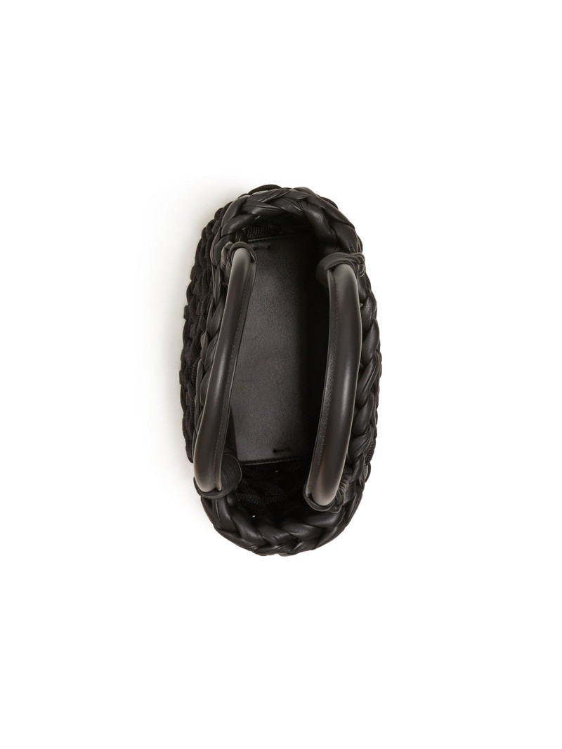 Icon Leather & Rafia Medium Tote 6