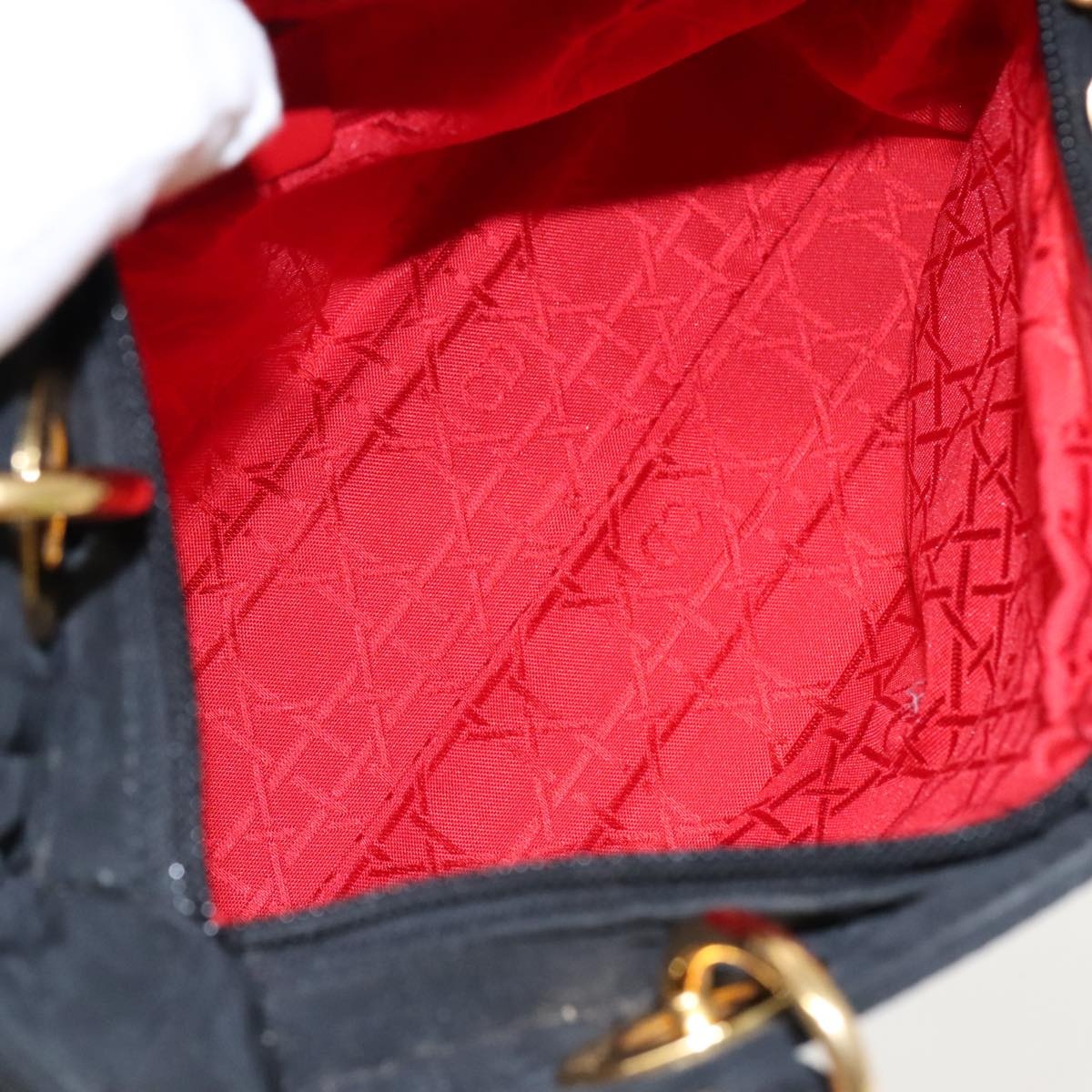 DIOR Canage Hand Bag Nylon Black Gold - 12