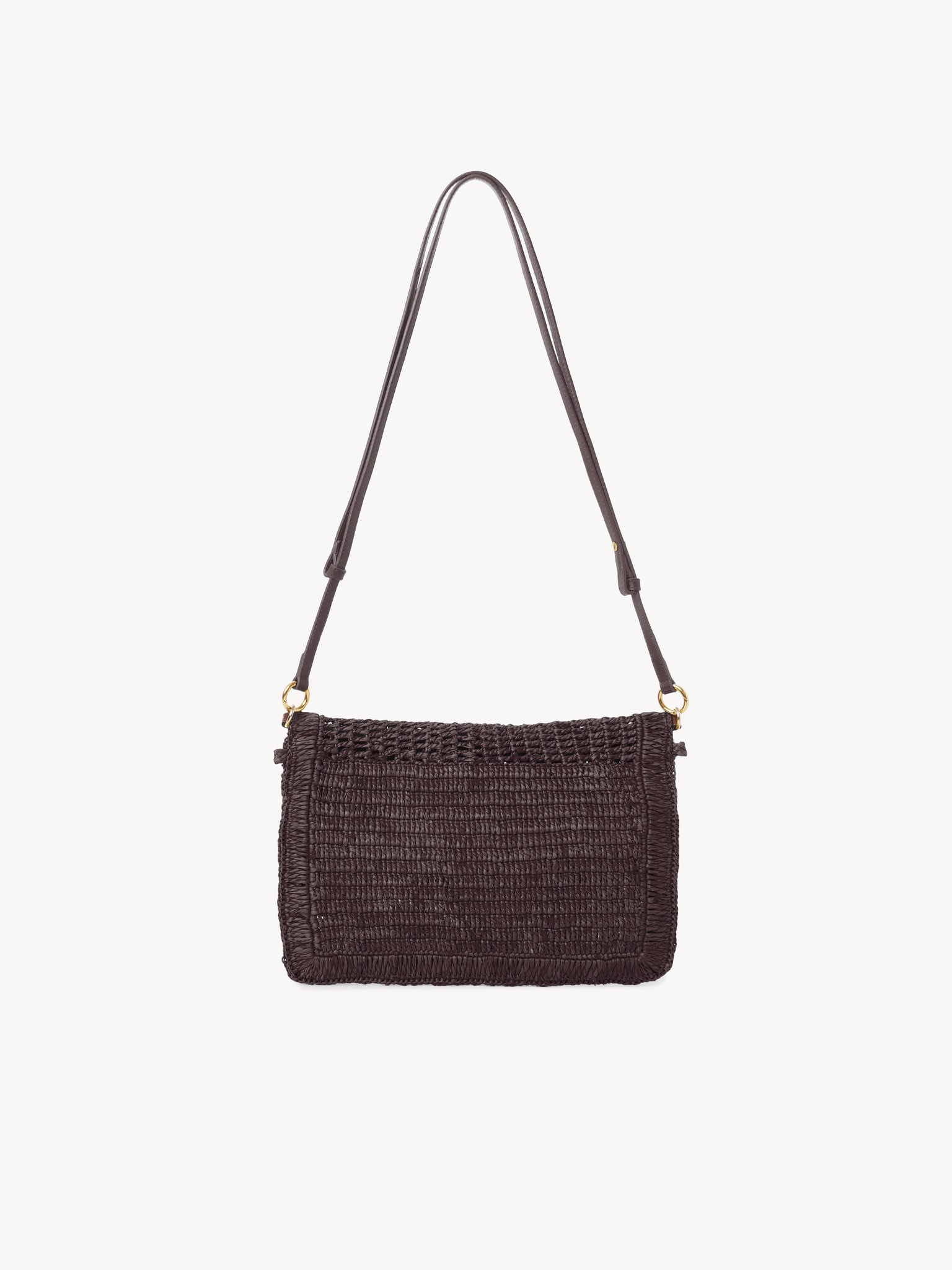SUMMER BANANA FLAT POUCH WITH STRAP IN RAFFIA - 4