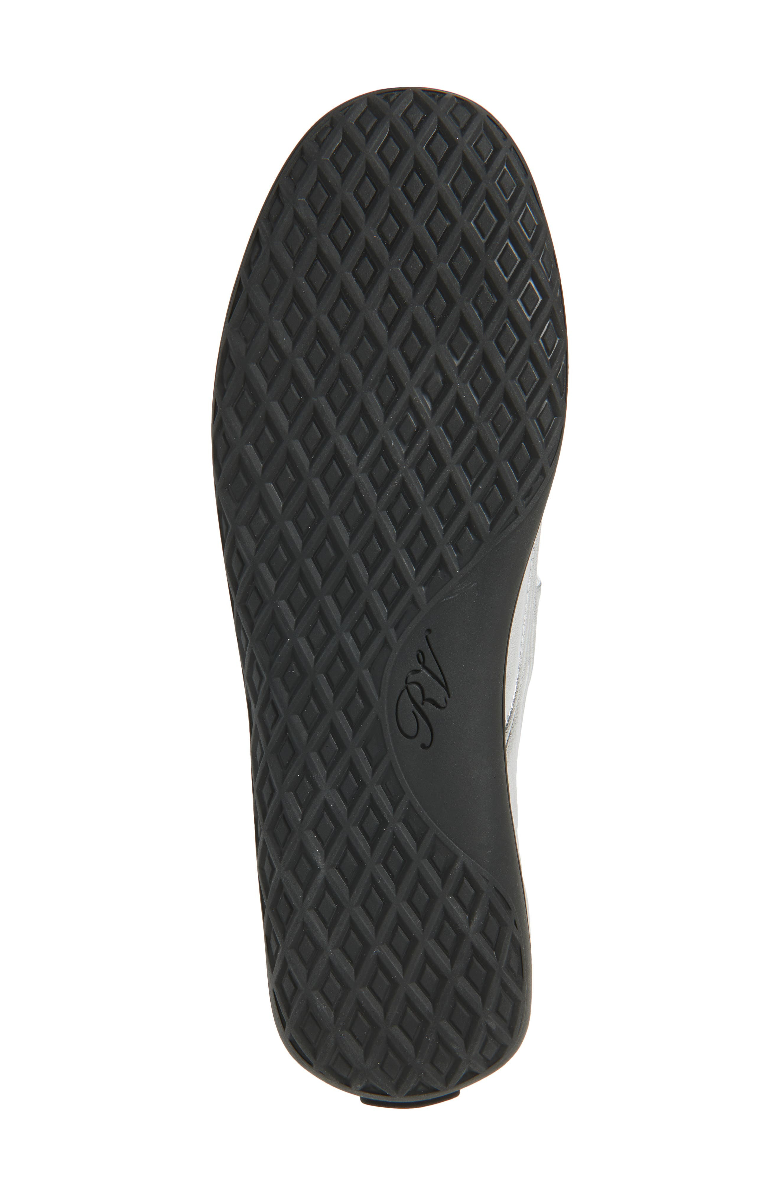 Roger Vivier Viv Low Quilted Metallic Leather Mary Jane Ballet Flat in Argento .silver at Nordstrom - 6