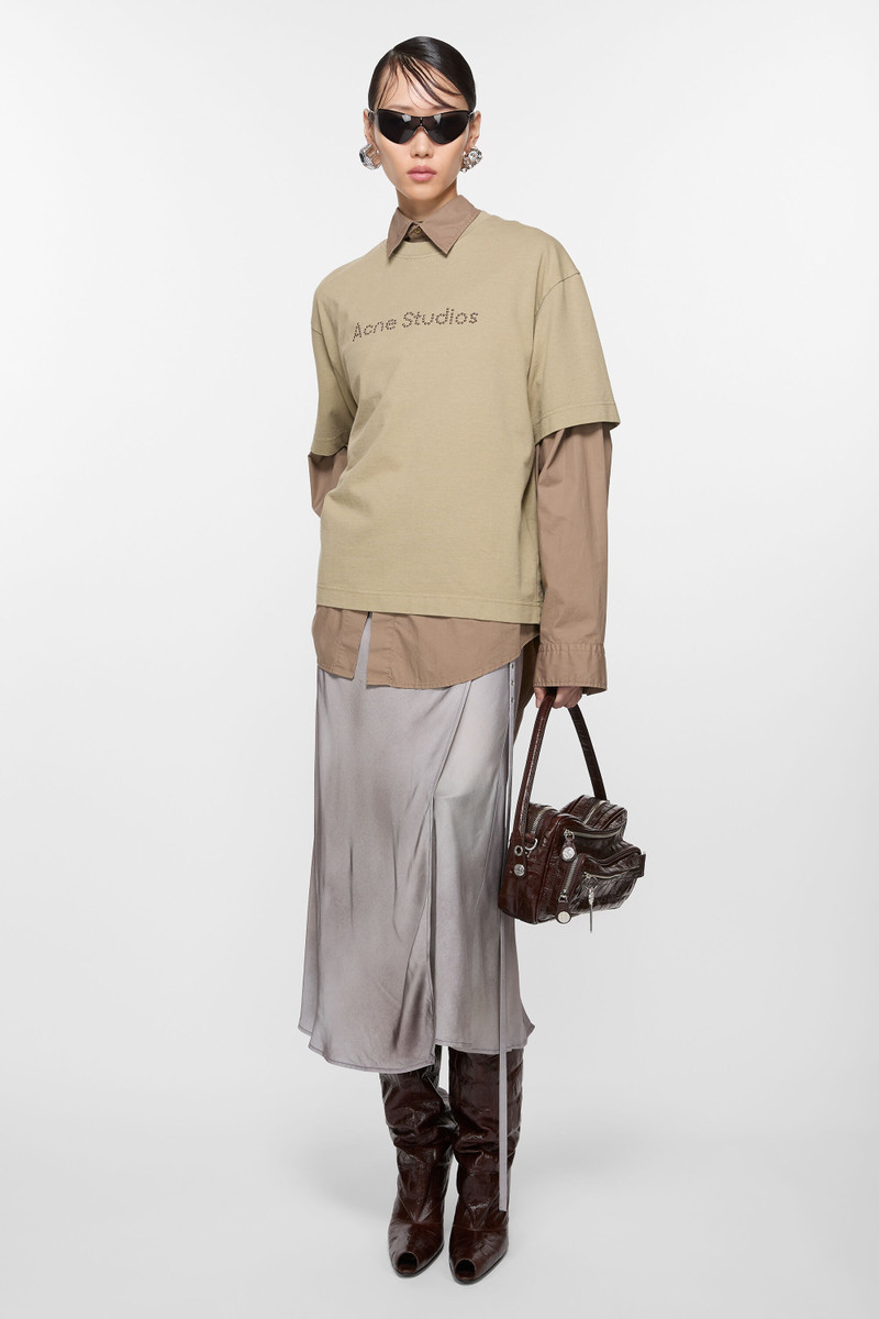 Satin wrap skirt - Multi grey 5