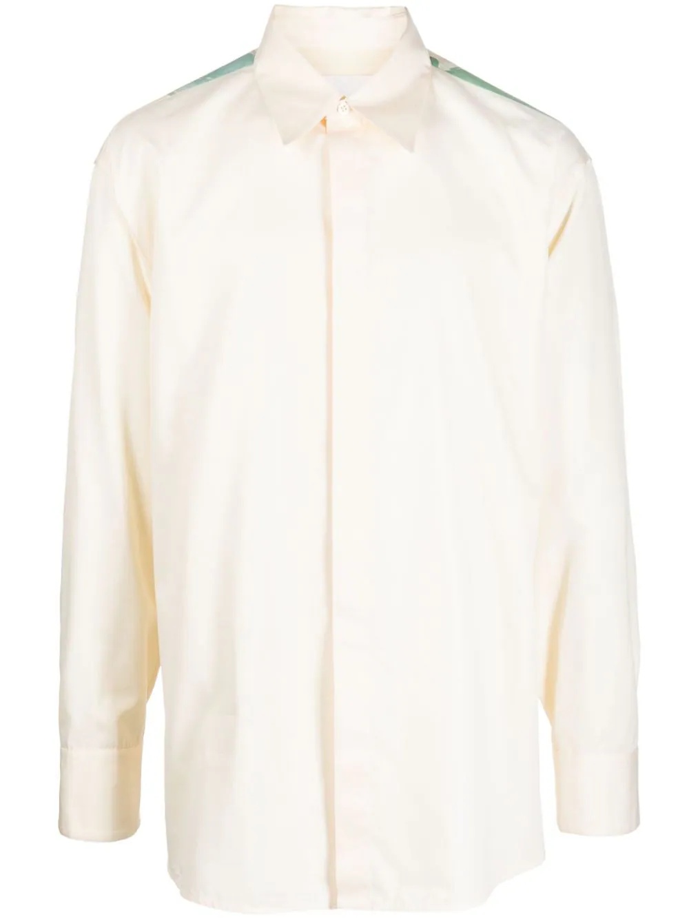 JIL SANDER Men Printed Paint Button Up - 1