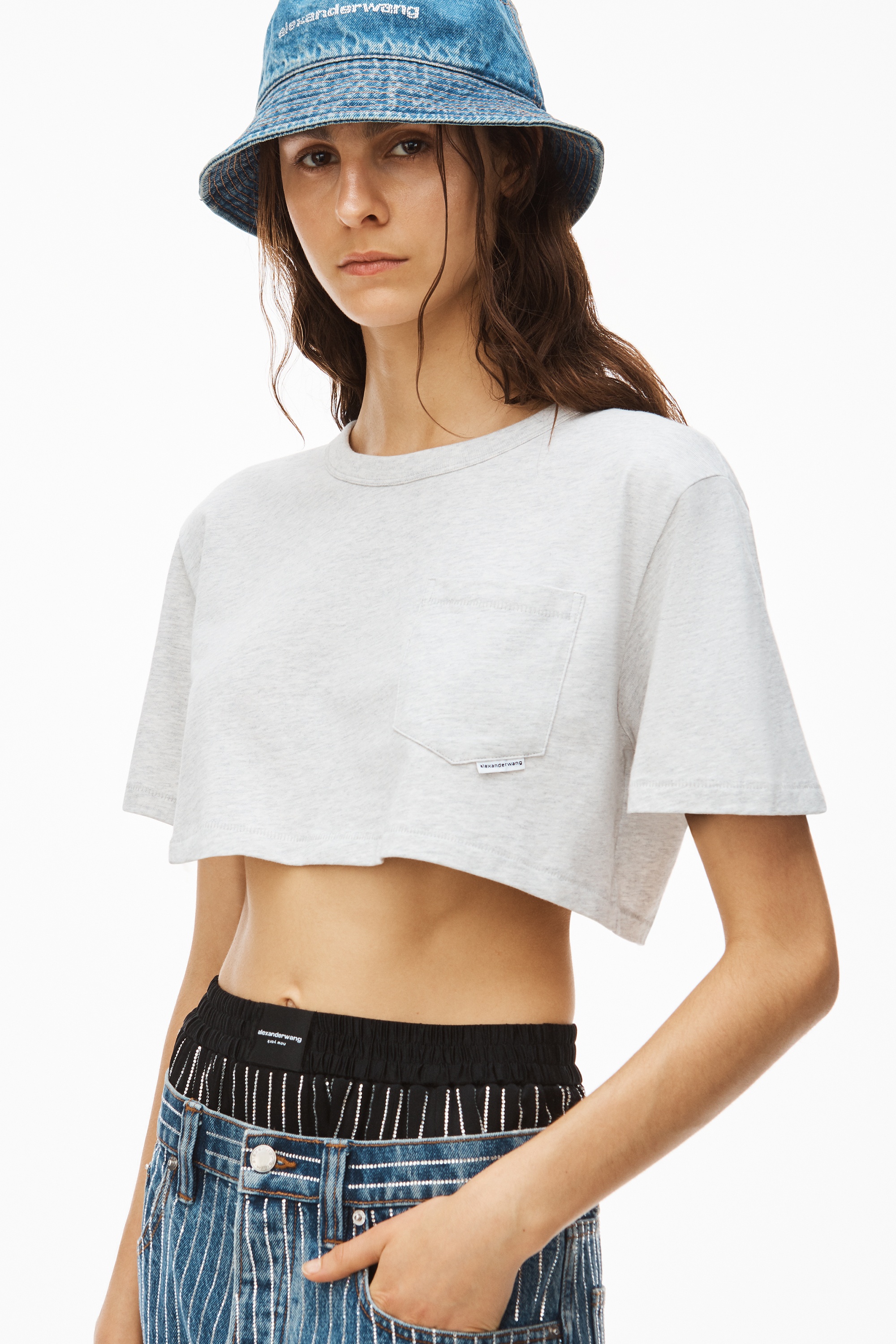 CROP TEE IN HIGH TWIST JERSEY - 3