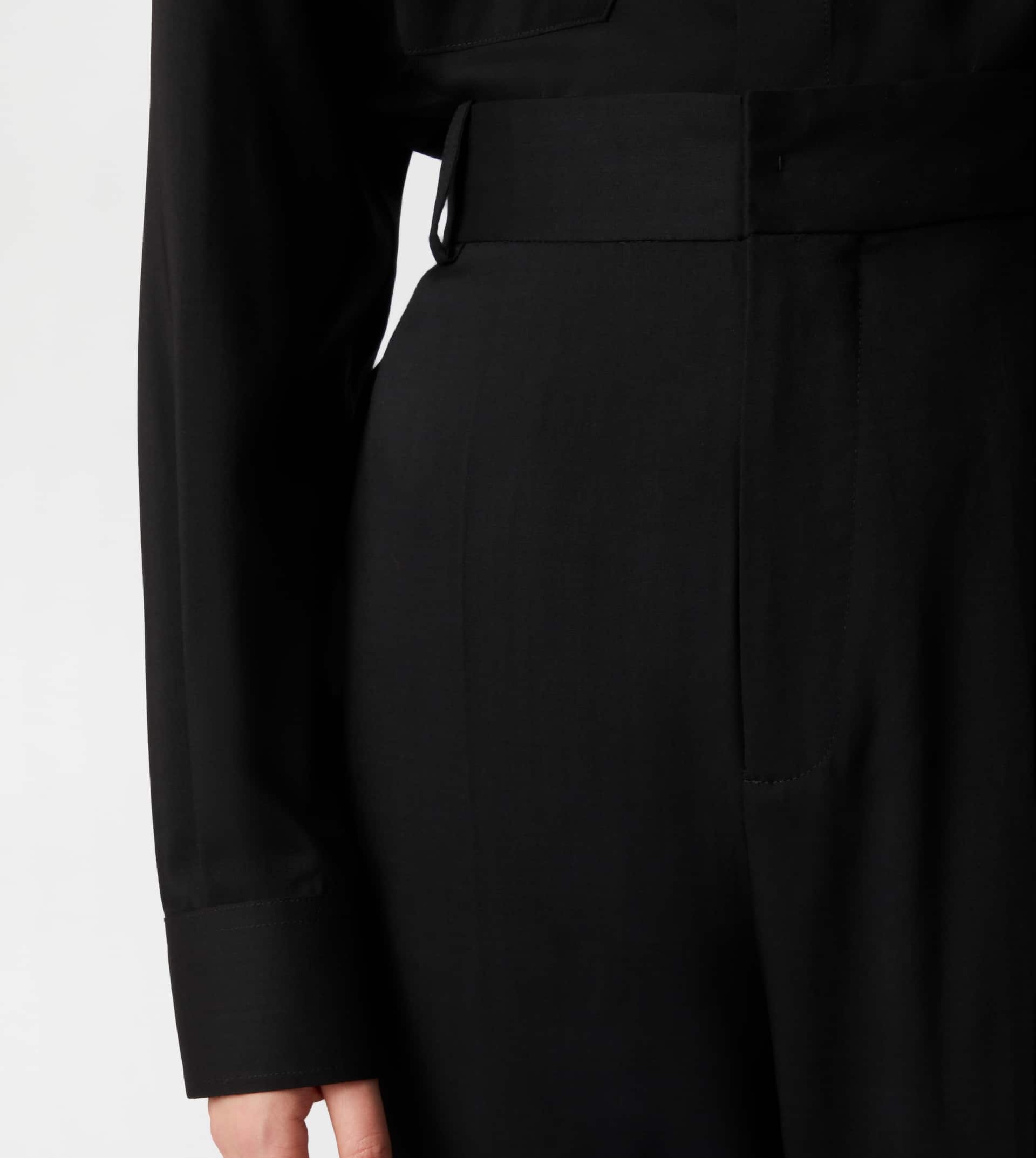PANTS IN WOOL - BLACK - 4