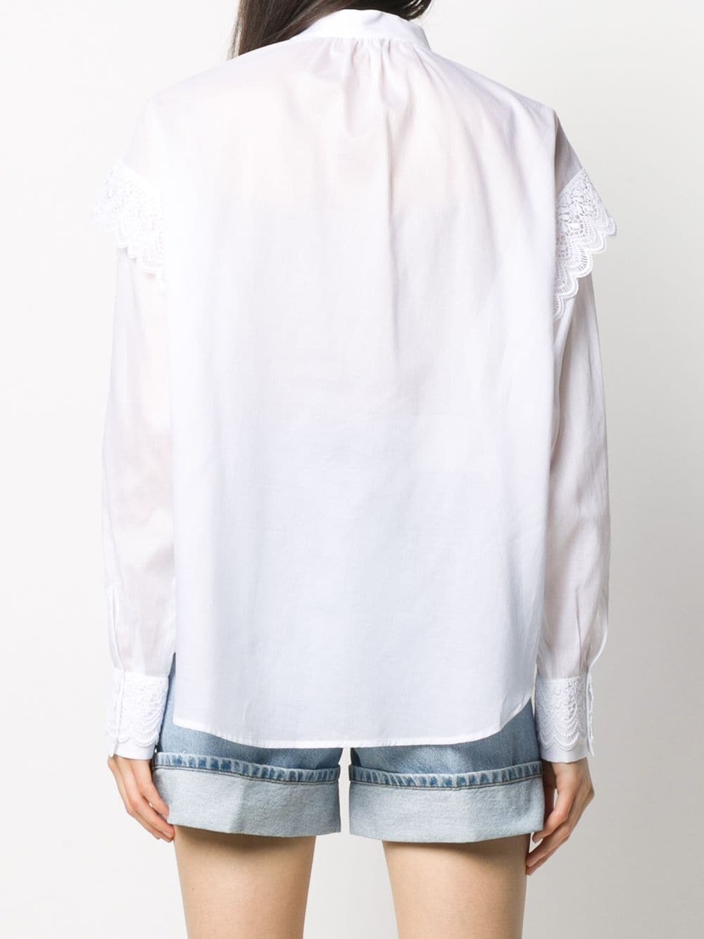 ruffle trim shirt - 4