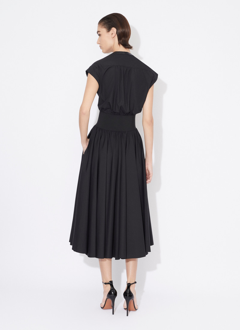 Alaïa BELTED DRESS IN COTTON POPLIN outlook
